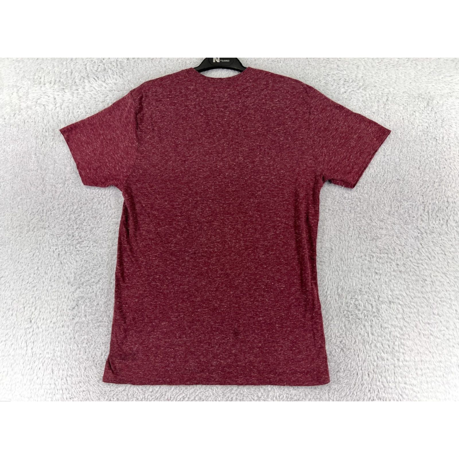 Vintage Red Dog Saloon Shirt Womens M Red Short Sleeve Crew Neck Polyester Jersey Made USA Size M / US 6-8 / IT 42-44 - 2 Thumbnail