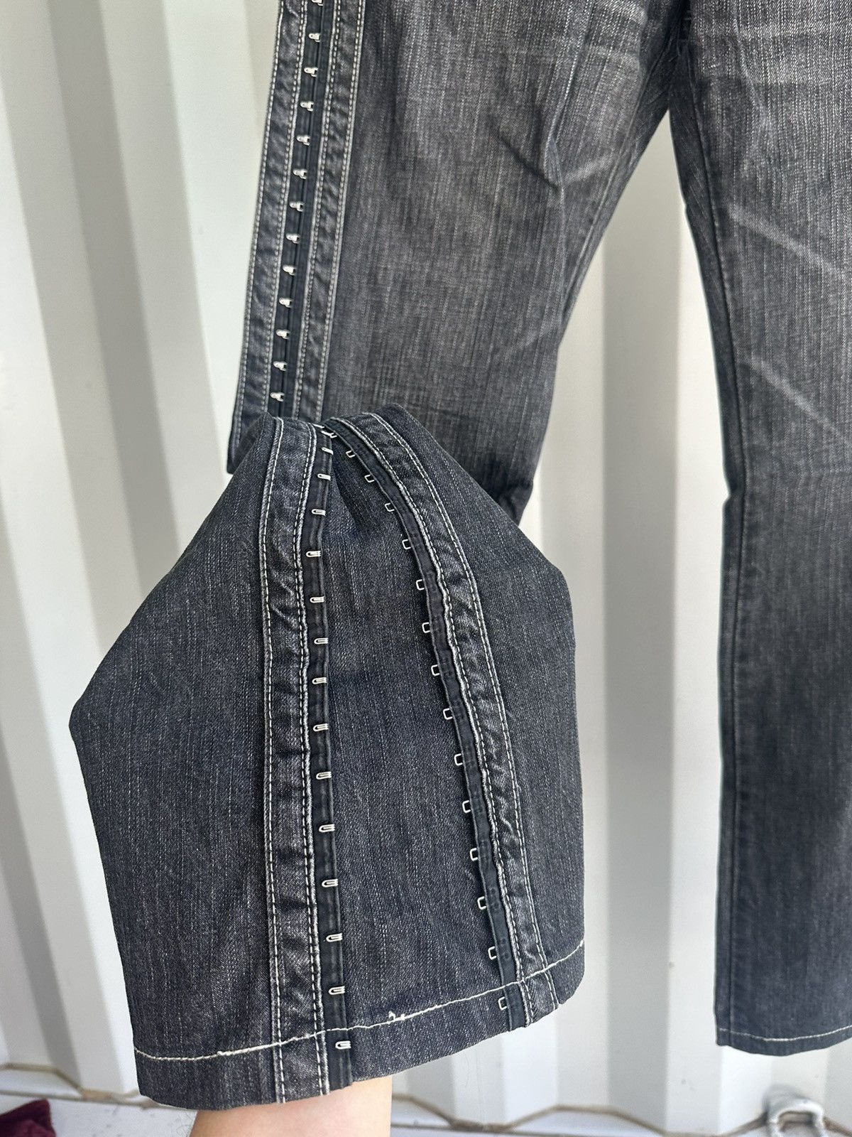 Jean Paul Gaultier Adjustable Hook Denim Size US 30 / EU 46 - 3 Thumbnail