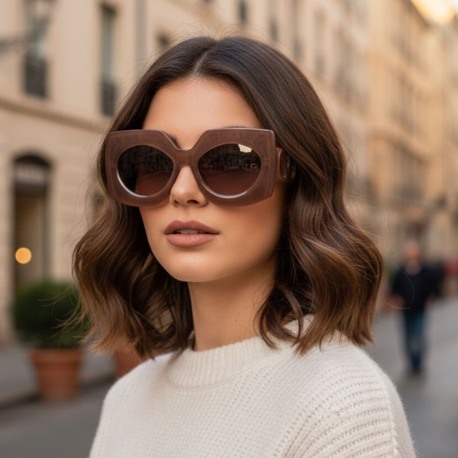 New! Valentino V SOUL VLS 127B Brown Sunglasses, Authentic