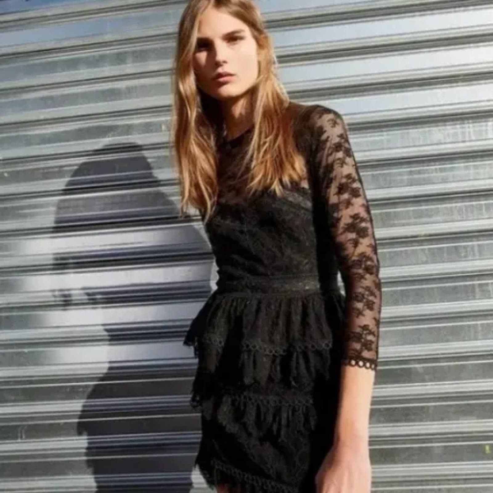 chinese dress ladies The Kooples Women's V-Neck Dress with Cinched Waist and Lace Details, Black,  6 : Amazon.co.uk: Fashion