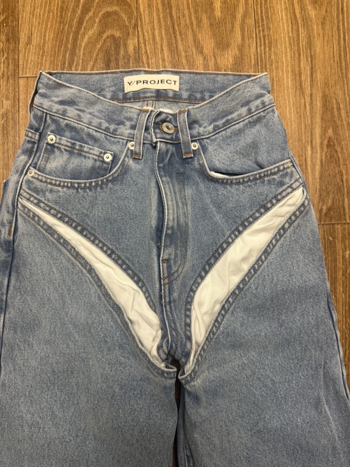 Y/Project Y/Project Cut Out Jeans Size 24" / US 00 / IT 34 - 3 Thumbnail