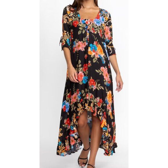 Johnny Was Johnny Was Royal Long Ruffle Kimono Size M / US 6-8 / IT 42-44 - 3 Thumbnail