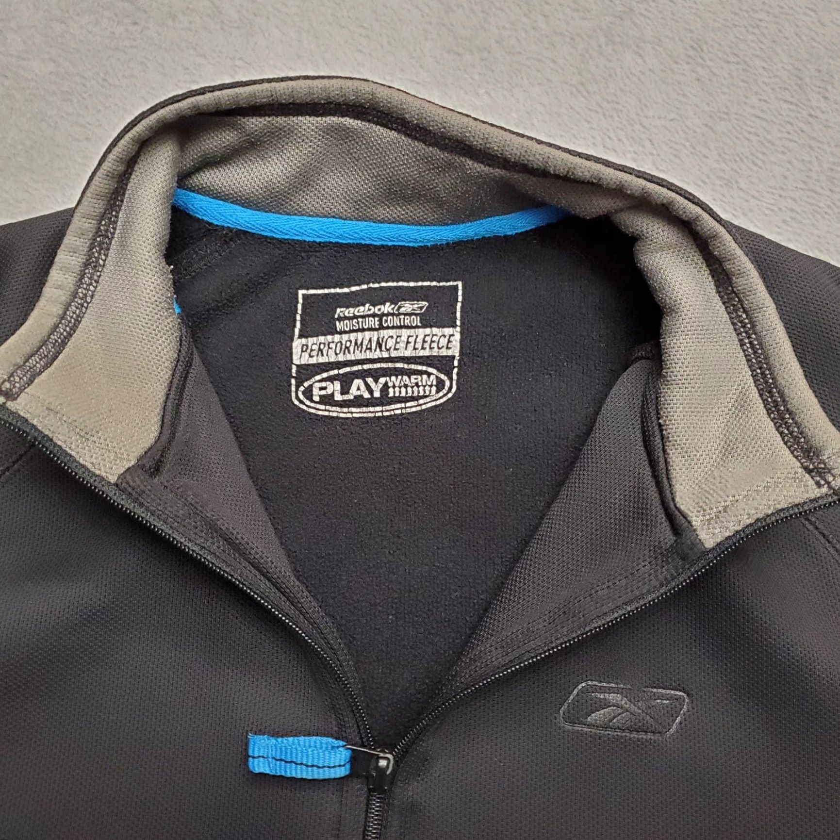 Reebok VINTAGE Reebok Jacket Men XL Black Playwarm 1/4 Zip Pullover Performance Fleece Size US XL / EU 56 / 4 - 5 Thumbnail