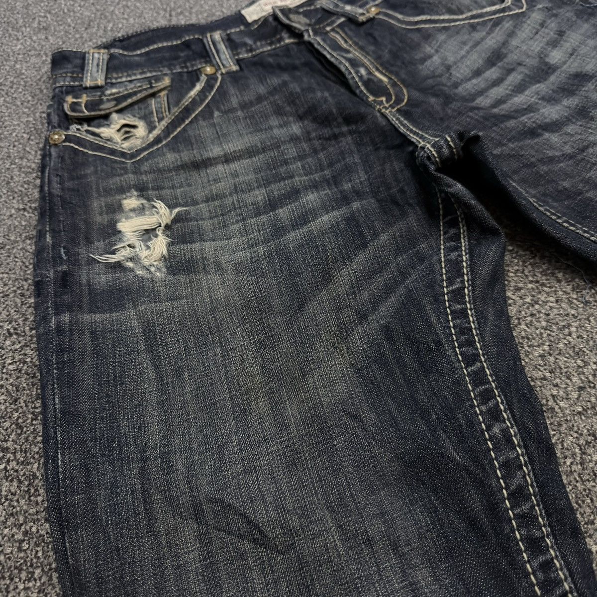 If Six Was Nine Archives ‼️ y2k Seditionaries Mek Denim Distressed HG Style Size US 34 / EU 50 - 4 Thumbnail