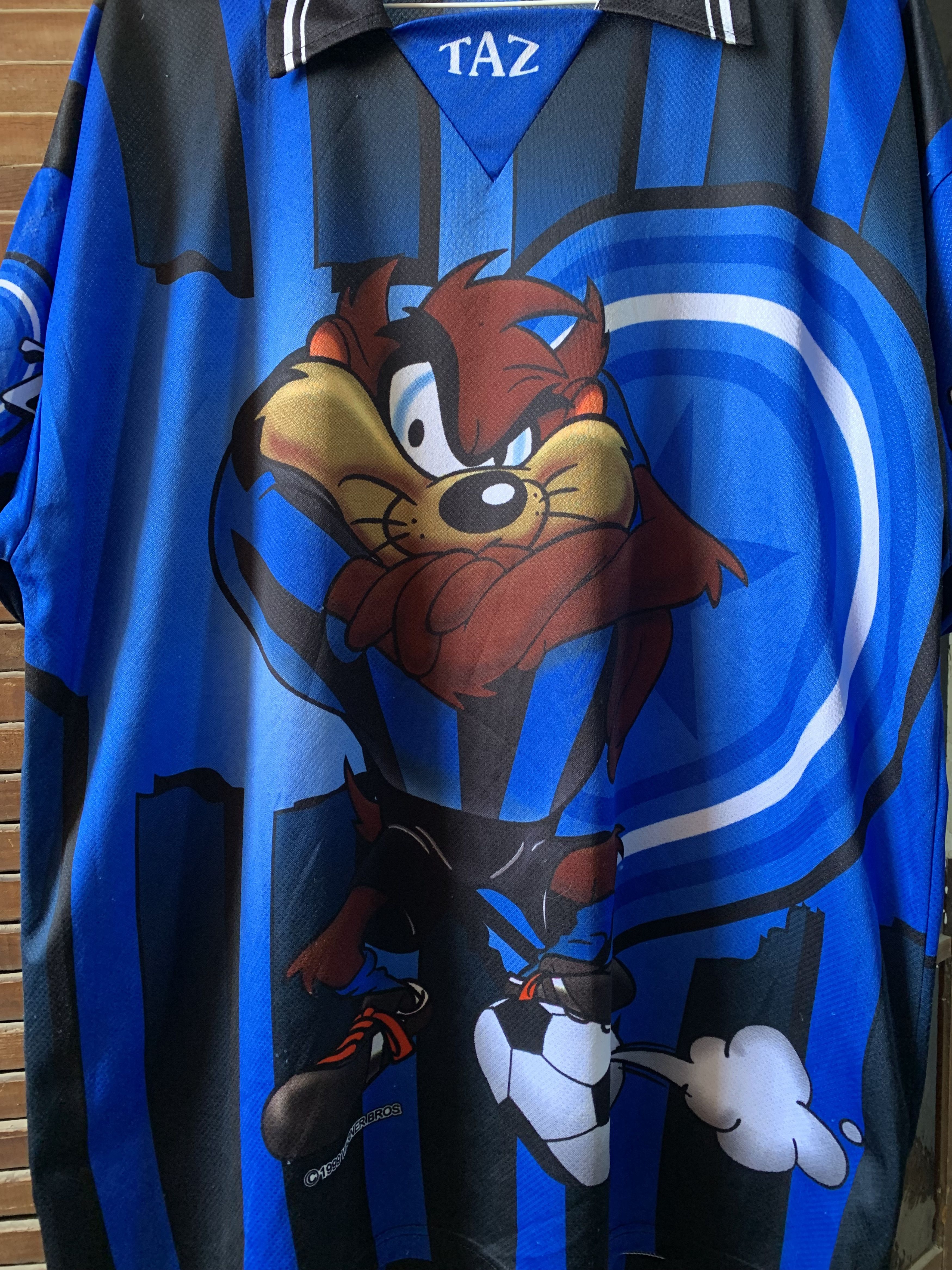 Cartoon Network × Vintage Very Rare 1999 Vintage Looney Tunes TAZ Polo T-Shirt Size US XL / EU 56 / 4 - 5 Thumbnail