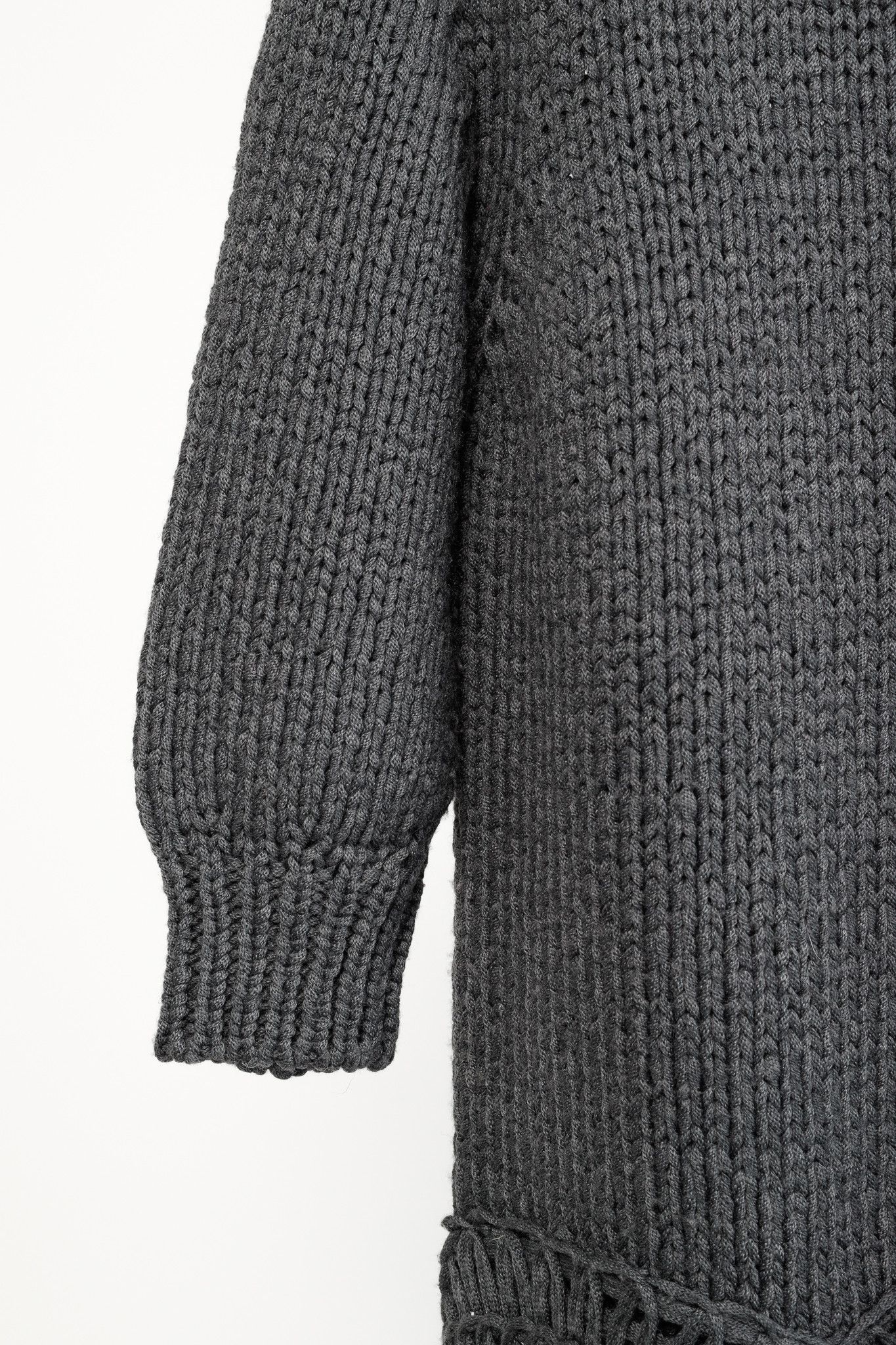 Stella McCartney Stella McCartney Grey Oversized Crochet Trim Knit Sweater Size S / US 4 / IT 40 - 6 Thumbnail