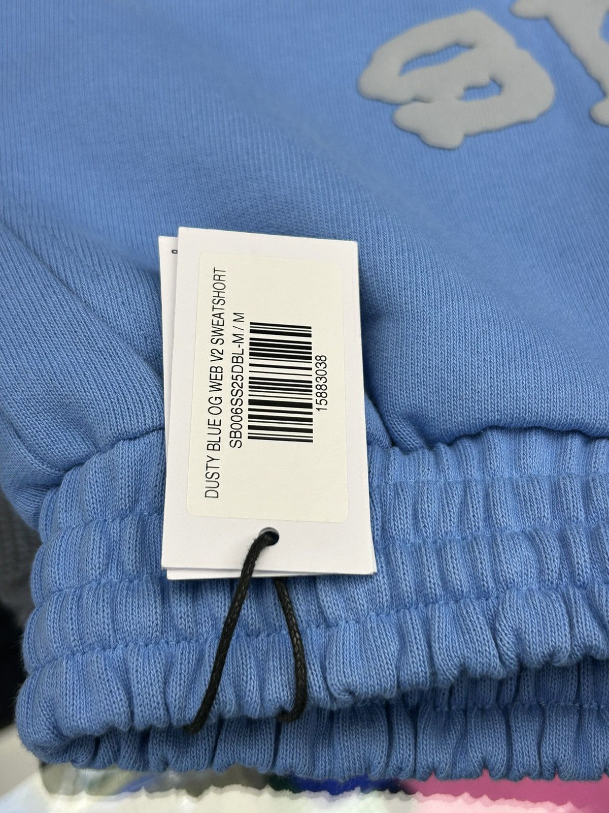 Sp5der Sp5der dusty blue OG web V2 sweatshorts Size US 40 / EU 56 - 5 Thumbnail