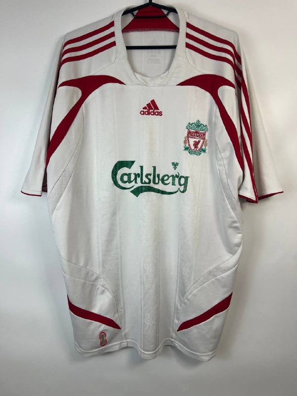 Adidas LIVERPOOL 2007 2008 AWAY FOOTBALL JERSEY ADIDAS LFC SIZE XL Size US XL / EU 56 / 4 - 1 Thumbnail