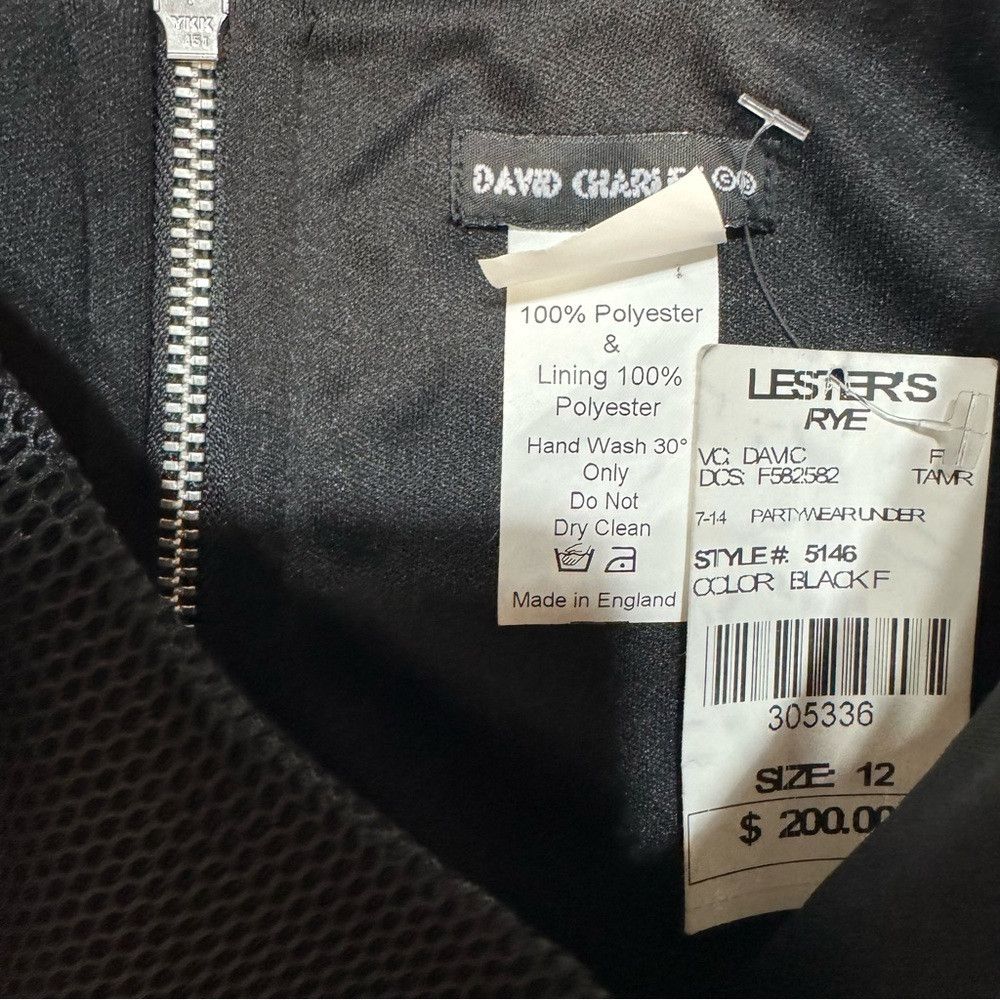 Other NWT New $200 David Charles Perforated Scuba Circle Skirt Dr Size XS / US 0-2 / IT 36-38 - 8 Thumbnail
