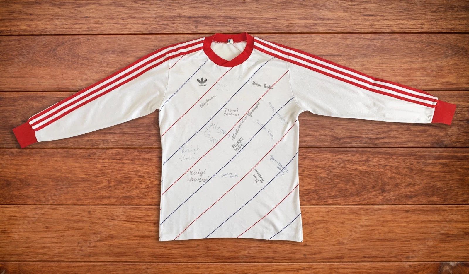 Adidas Vintage 80s ADIDAS Jersey Kit Football Soccer West Germany Size US M / EU 48-50 / 2 - 6 Thumbnail