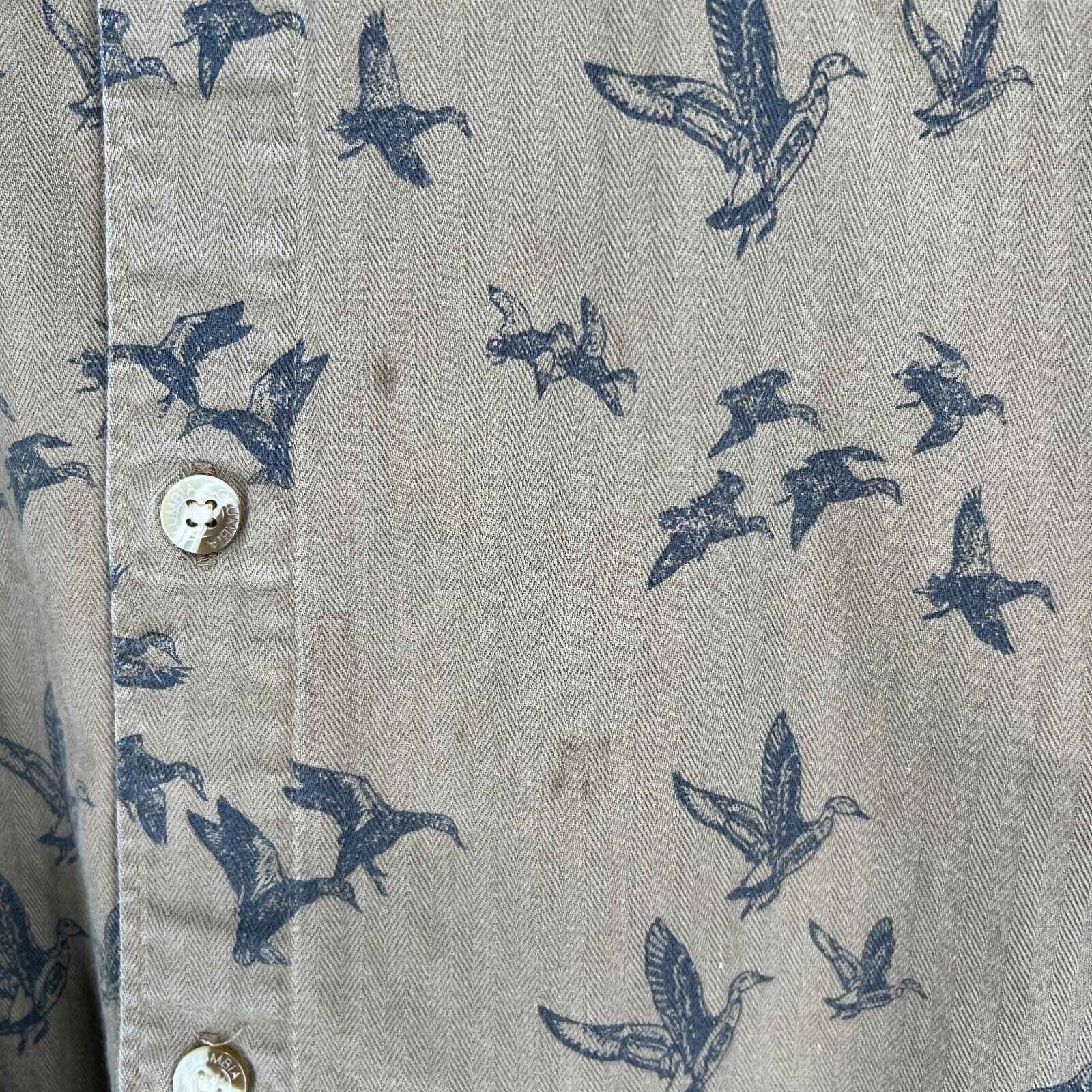 Columbia Vintage Columbia Shirt Brown All Over Duck Print XL Size US XL / EU 56 / 4 - 12 Thumbnail