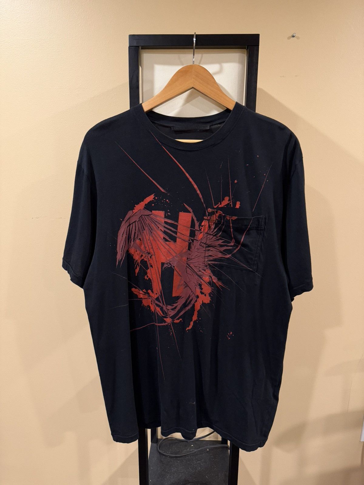 Haider Ackermann Haider Ackermann Oversize HA Black Reversible Pocket T-Shirt Size US S / EU 44-46 / 1 - 1 Thumbnail