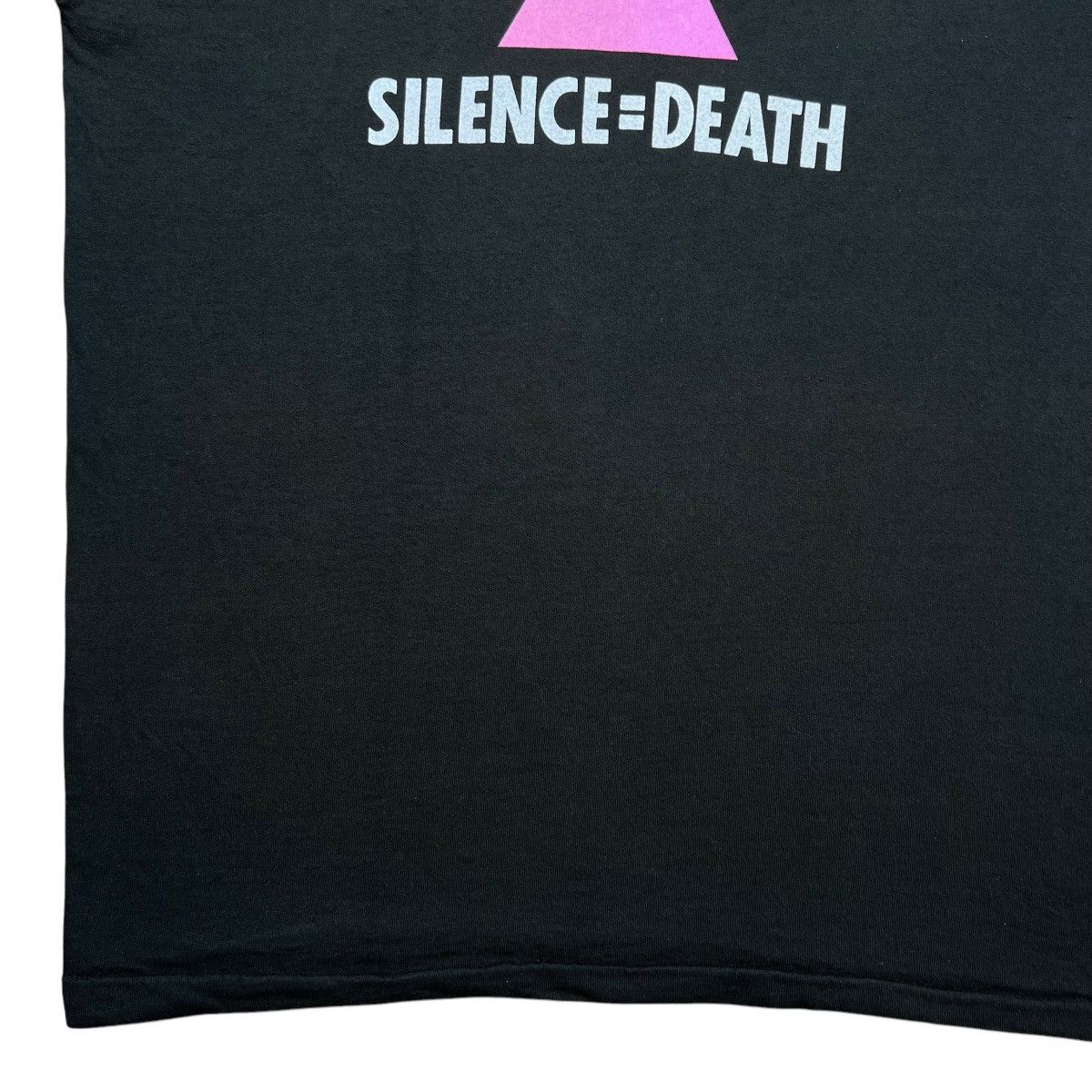 Vintage Vintage 1980s Silence Equals Death AIDS Awareness Promo Tee Size US XL / EU 56 / 4 - 6 Thumbnail