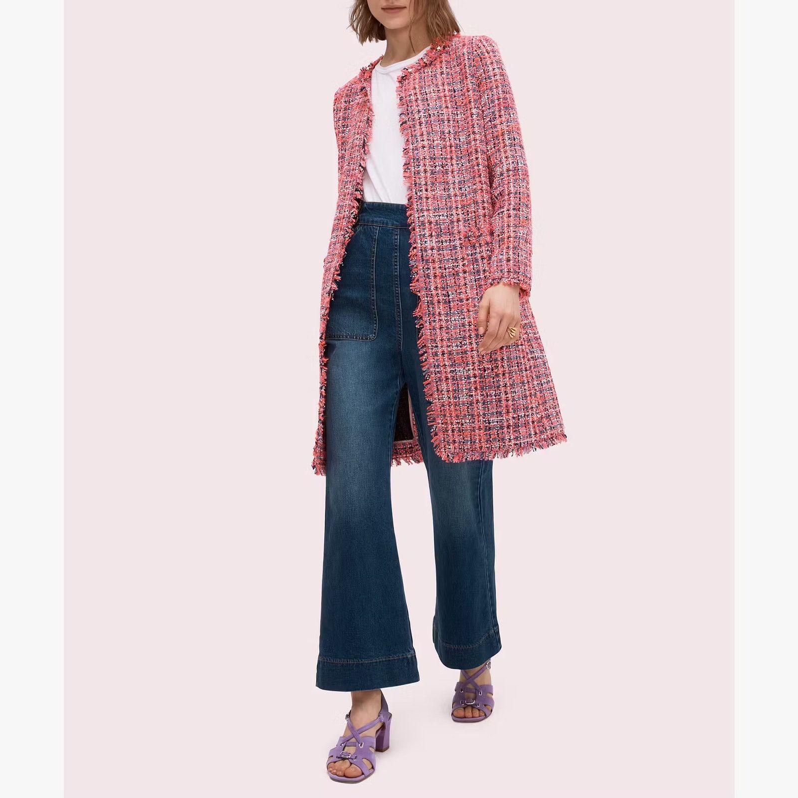Kate Spade Kate Spade Multi Tweed Coat Size S / US 4 / IT 40 - 1 Thumbnail