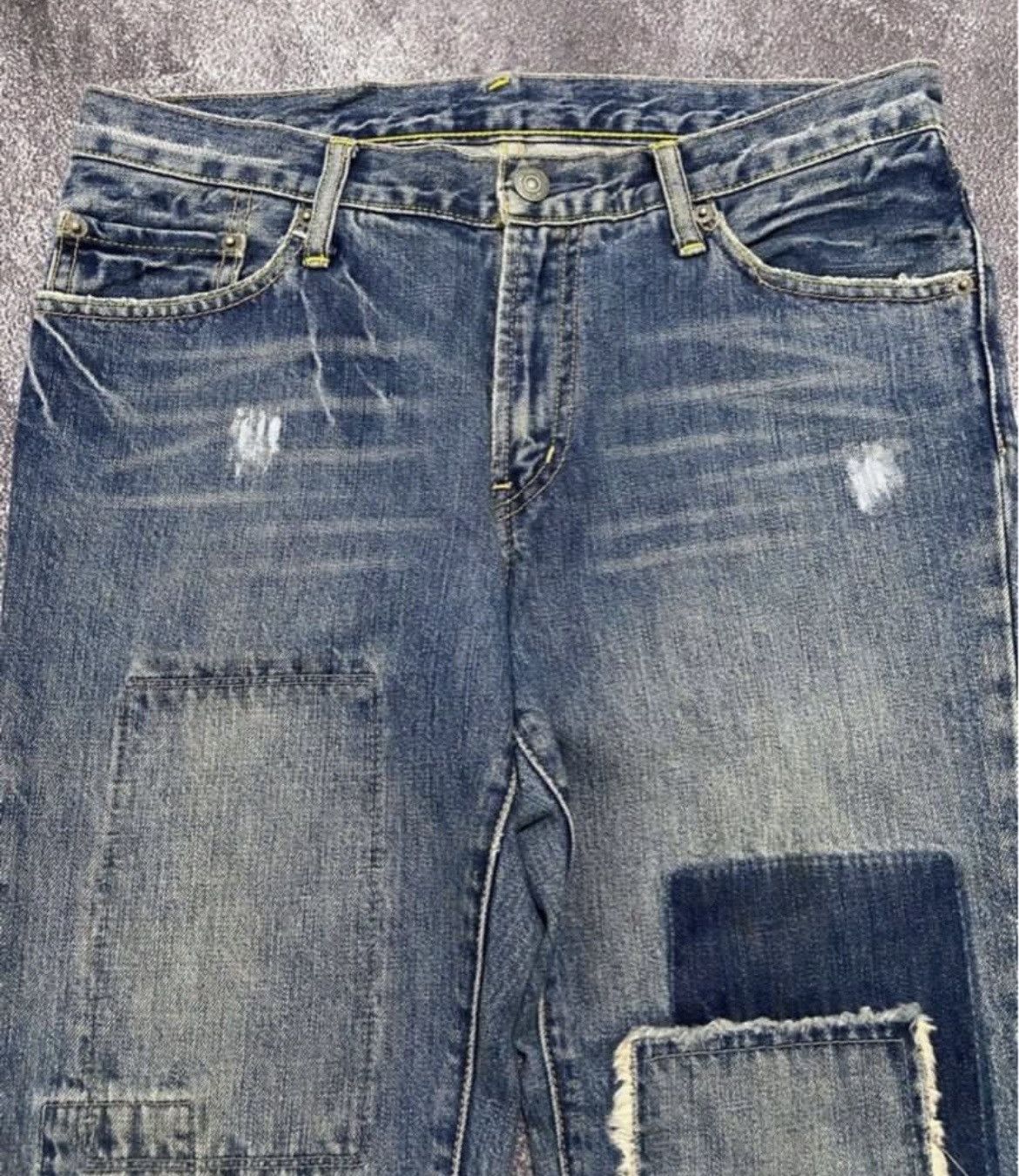 PPFM PPFM Patchwork Distressed Dinim Pant Slim Fit Size US 30 / EU 46 - 3 Thumbnail