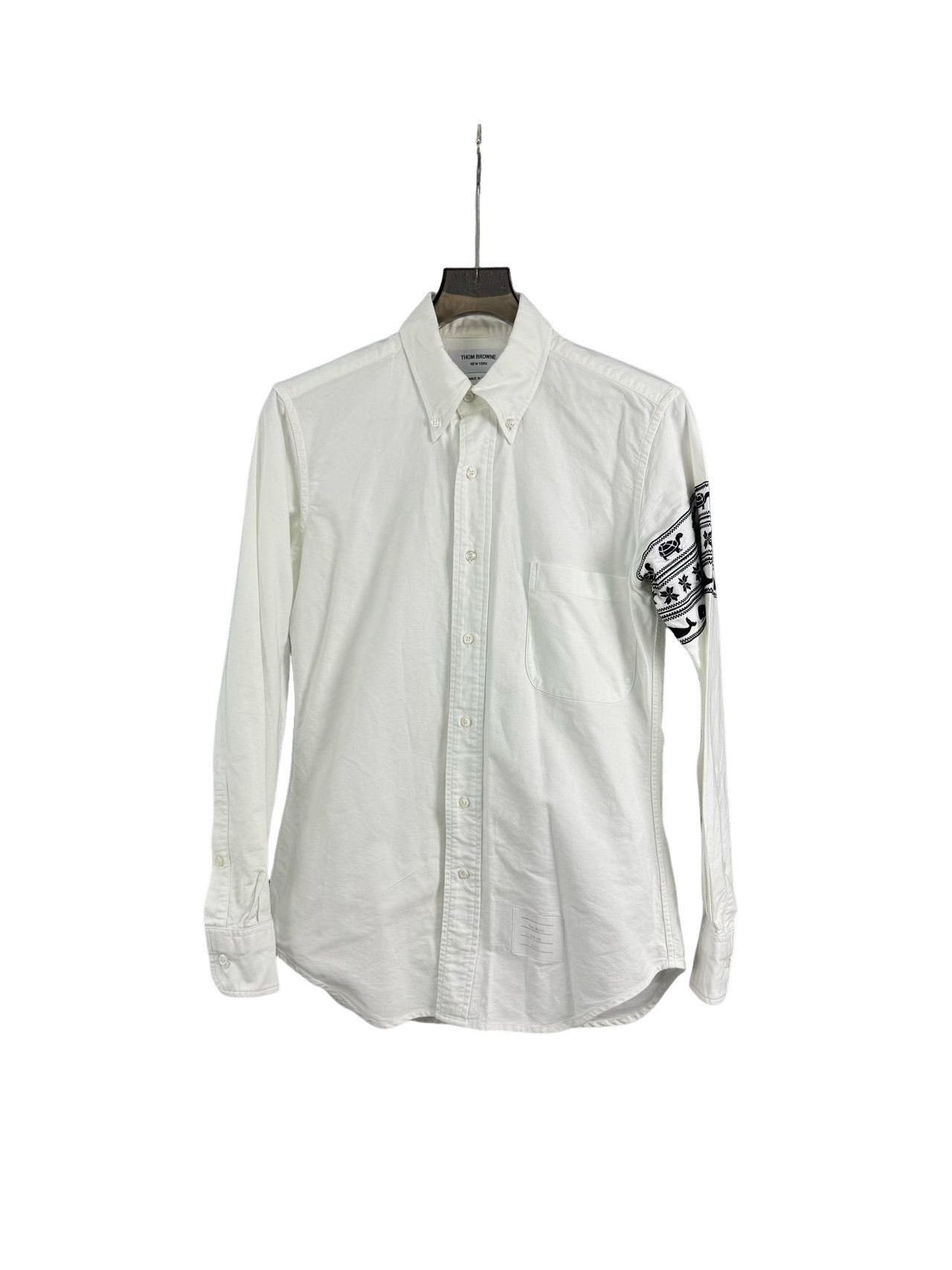 Thom Browne Thom Browne Whale Embroidery Shirt Size 2 Size US M / EU 48-50 / 2 - 1 Thumbnail