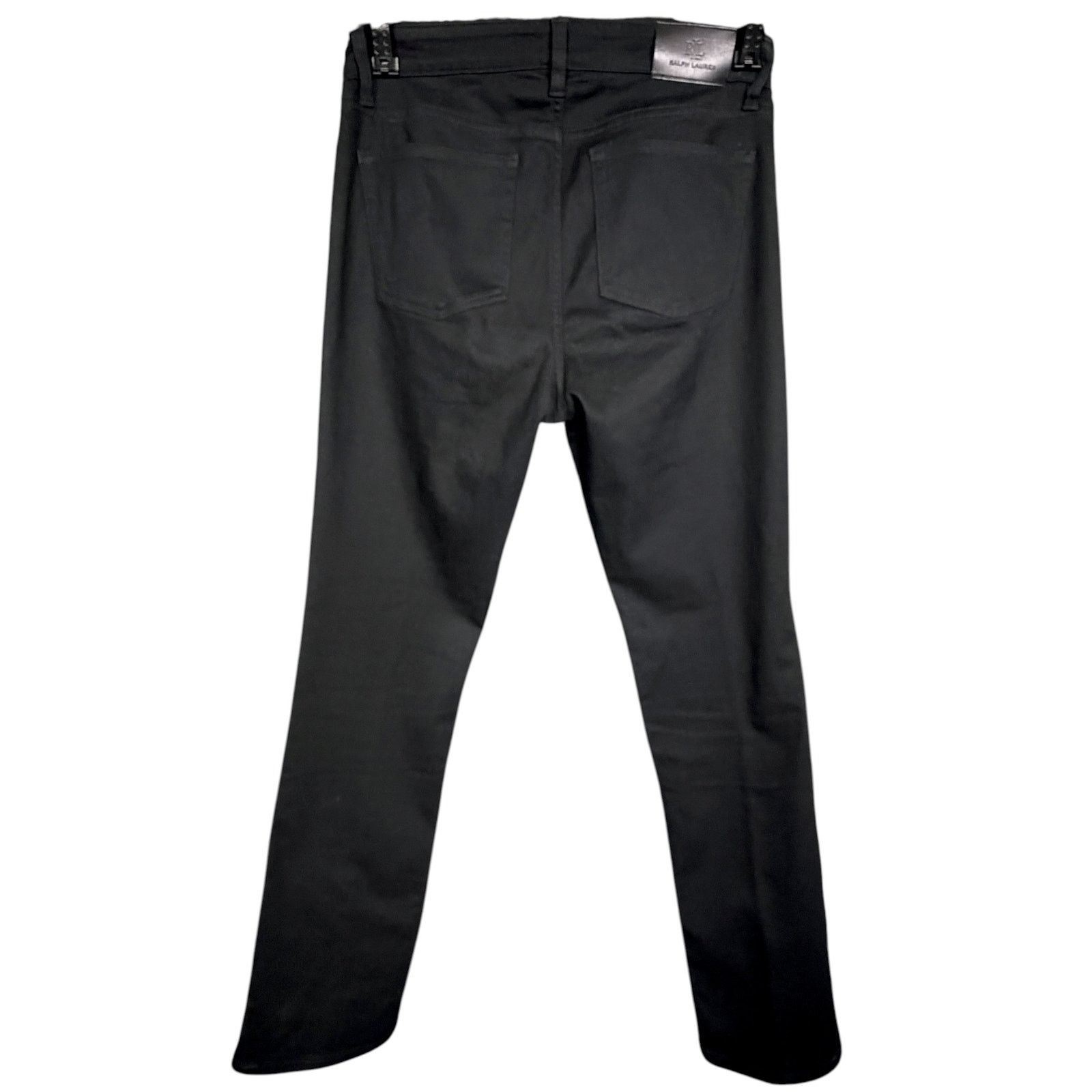 Lauren Ralph Lauren Lauren Ralph Lauren Womens 8 Black Straight High Rise Jeans Size 30" / US 8 / IT 44 - 2 Thumbnail