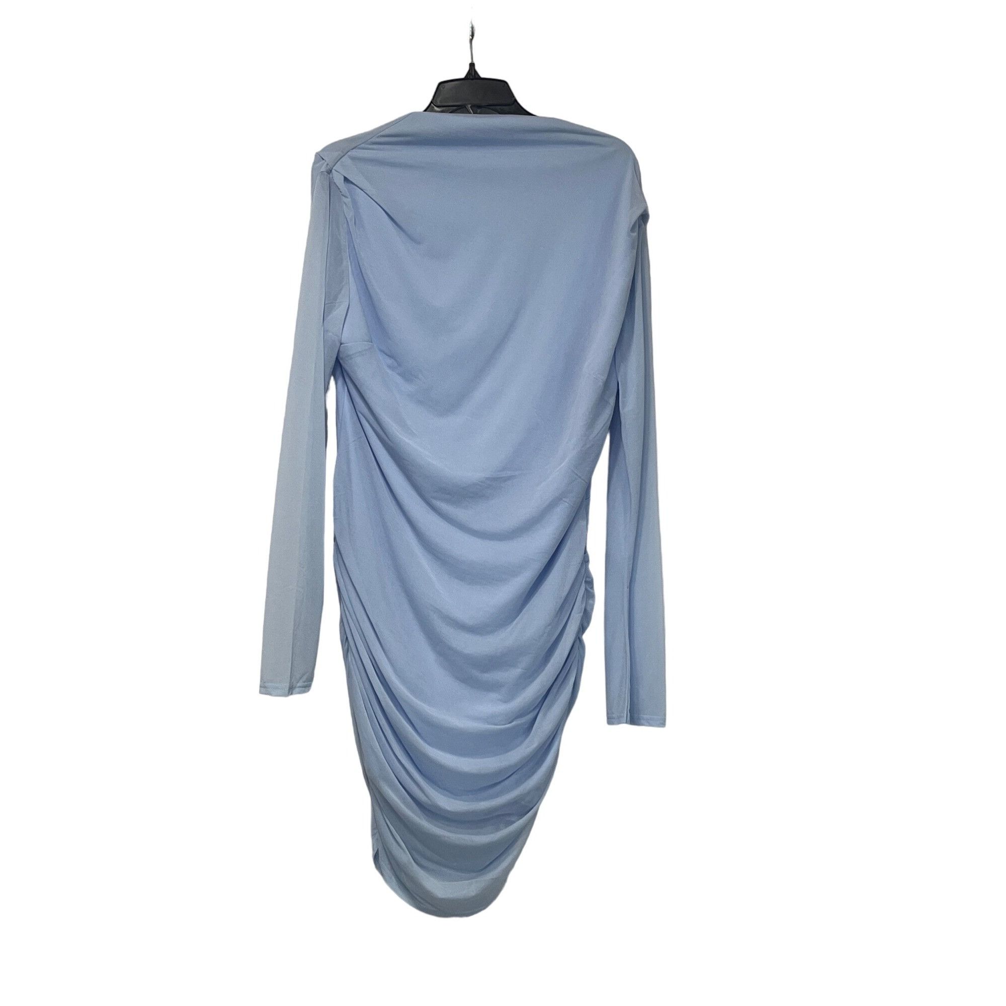 Other ASOS DESIGN high neck ruched mesh mini dress in blue, Sz. 14 Size XL / US 12-14 / IT 48-50 - 11 Thumbnail