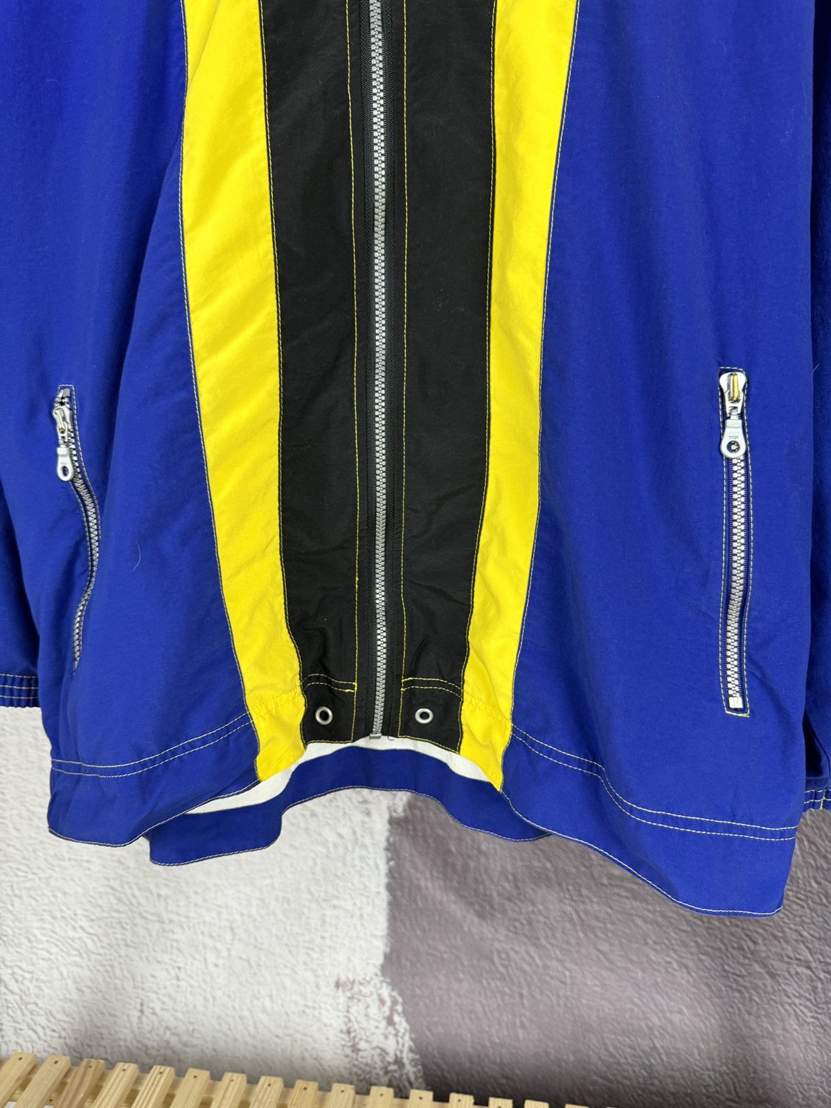 Mercedes-Benz × Vintage Mercedes-Benz vintage blue yellow striped track suit Size US L / EU 52-54 / 3 - 6 Thumbnail