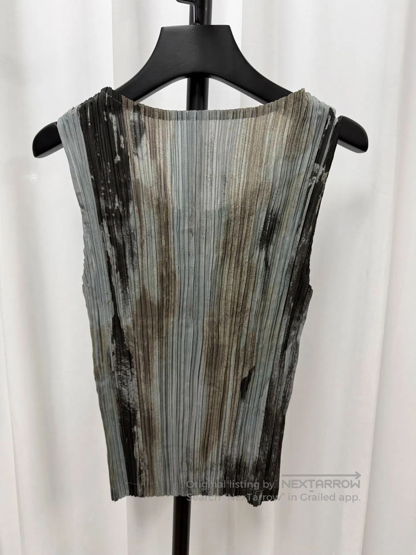 Issey Miyake Issey Miyake Ink Wash Burned Pleated Tank. Size US M / EU 48-50 / 2 - 2 Thumbnail
