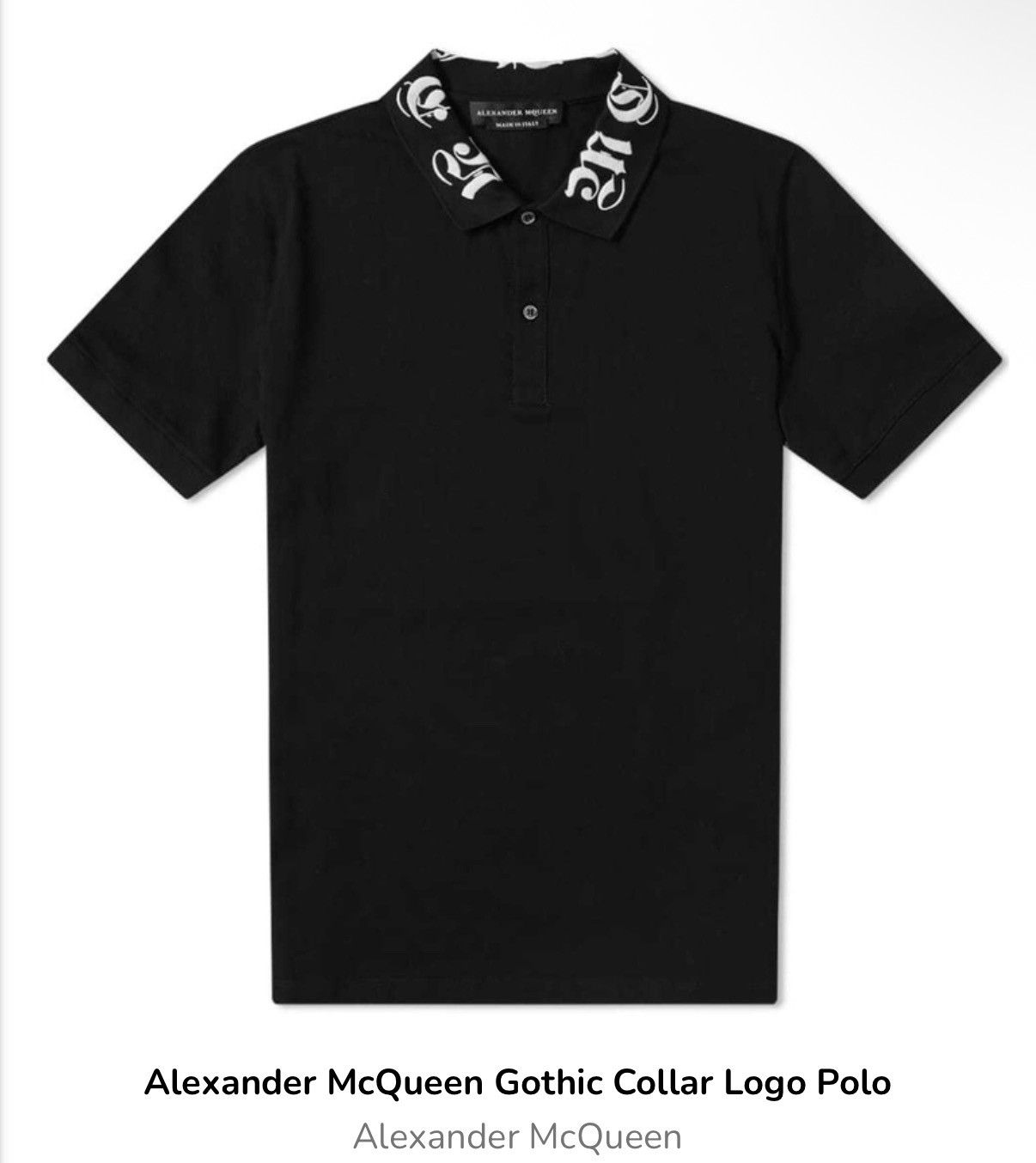 Alexander McQueen Alexander mcqueen gothic collar polo Size US S / EU 44-46 / 1 - 1 Thumbnail
