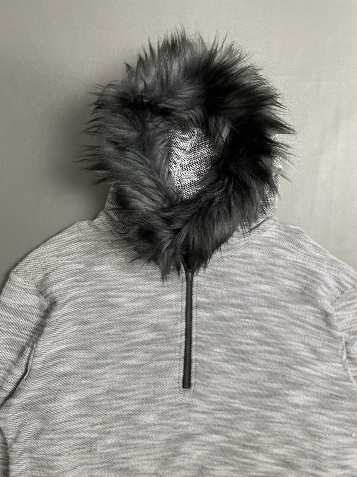 In The Attic Rare In attic Half Zip Fur Hoodie Size US L / EU 52-54 / 3 - 3 Thumbnail