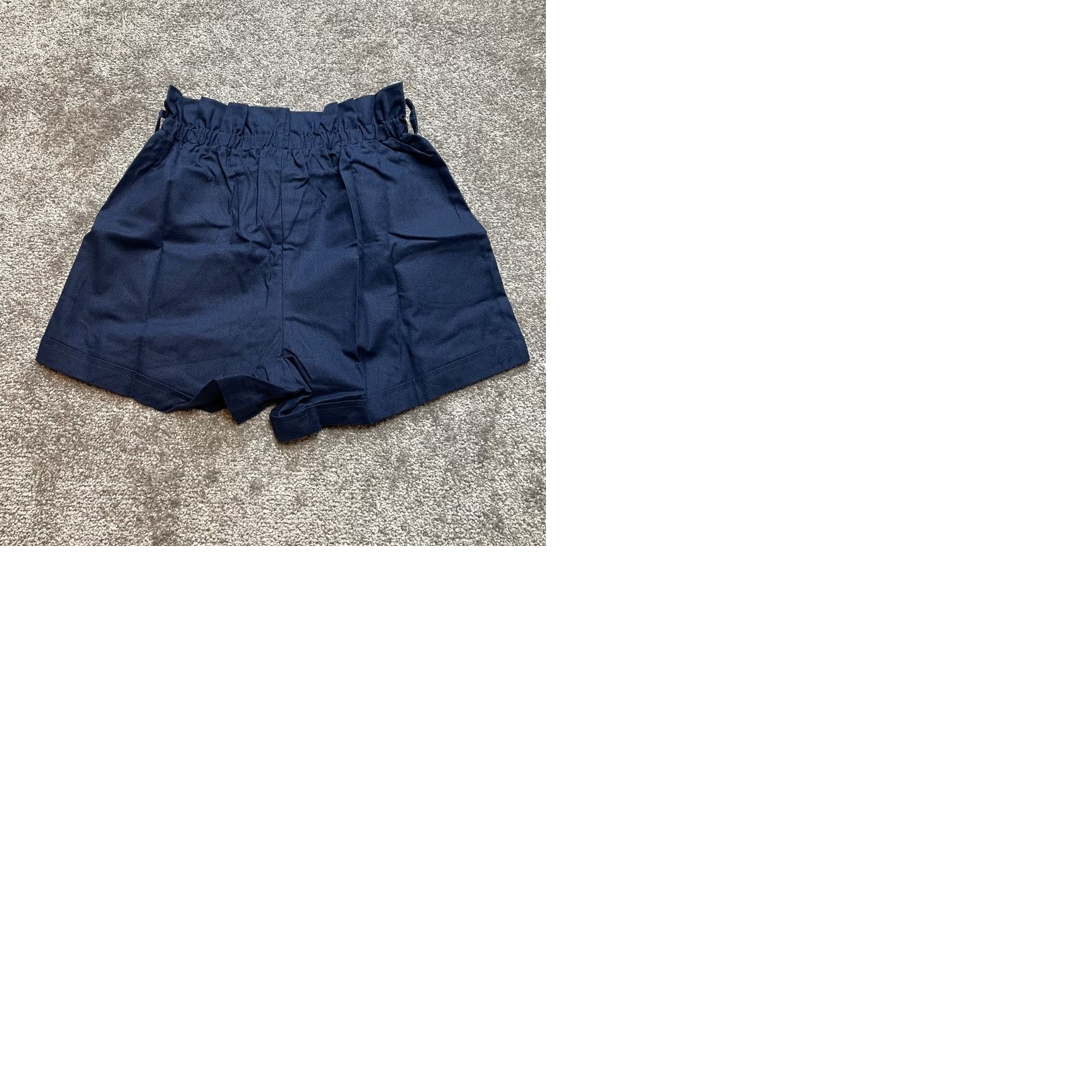 Vintage VINTAGE NiMin Paperbag Shorts Womens Small Navy Blue Stretch High Waist Belt New NWT Size 28" / US 6 / IT 42 - 9 Thumbnail