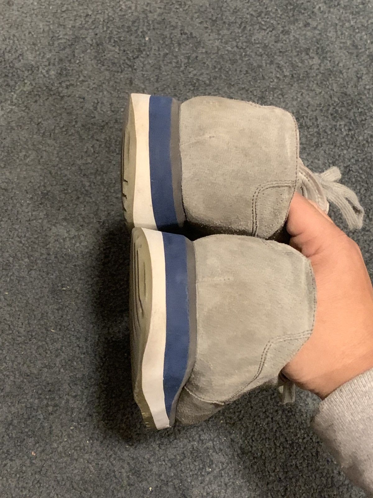 Prada PRADA GREY SUEDE SNEAKERS Size US 9 / EU 42 - 11 Thumbnail