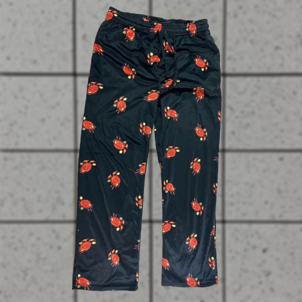 Vintage Cheetos Flaming Hot Soft Pajama Bottoms Lounge Pants Size Large Black Pockets Men Lounge Pants Drawstring Elastic Size US 33 - 1 Thumbnail