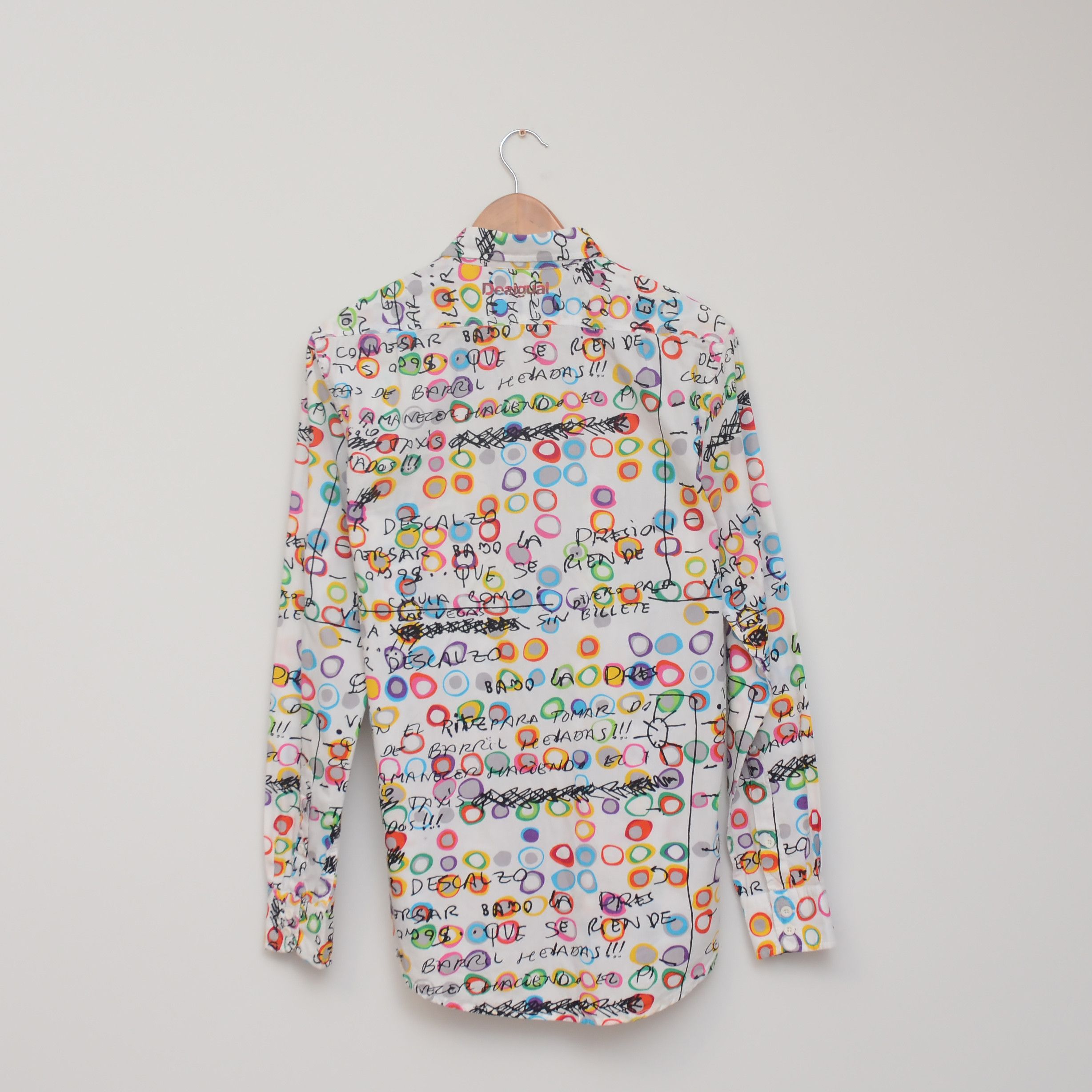Desigual Desigual Size S Colorful Shirt Regular White Multicolors Size US S / EU 44-46 / 1 - 4 Thumbnail