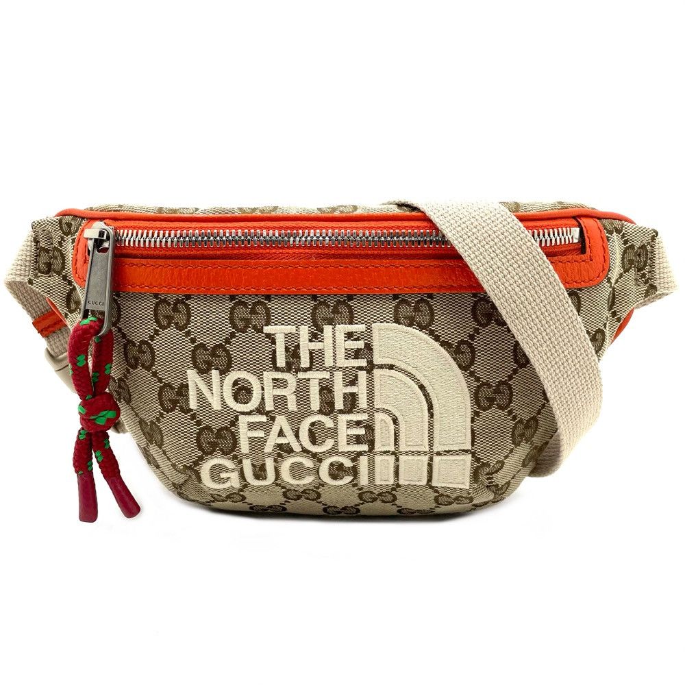 image of Gucci Waist Bag Body Bag Face Bag Beige in Black, Women's