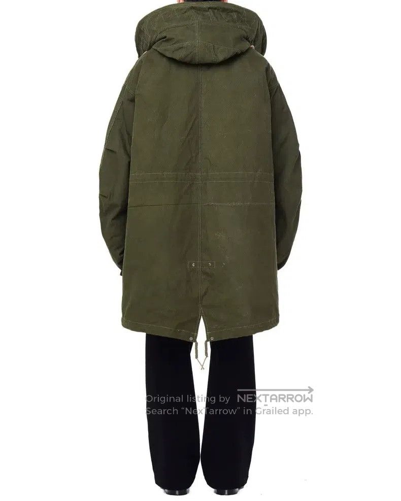 READYMADE Ready Made Military Green Leather Parka with Fish Tail Hoo Size US M / EU 48-50 / 2 - 3 Thumbnail