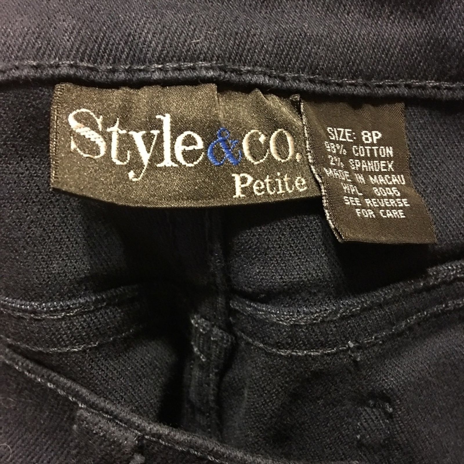 Other Style & Co navy classic 5 pocket jeans 8P Size 29" - 6 Thumbnail