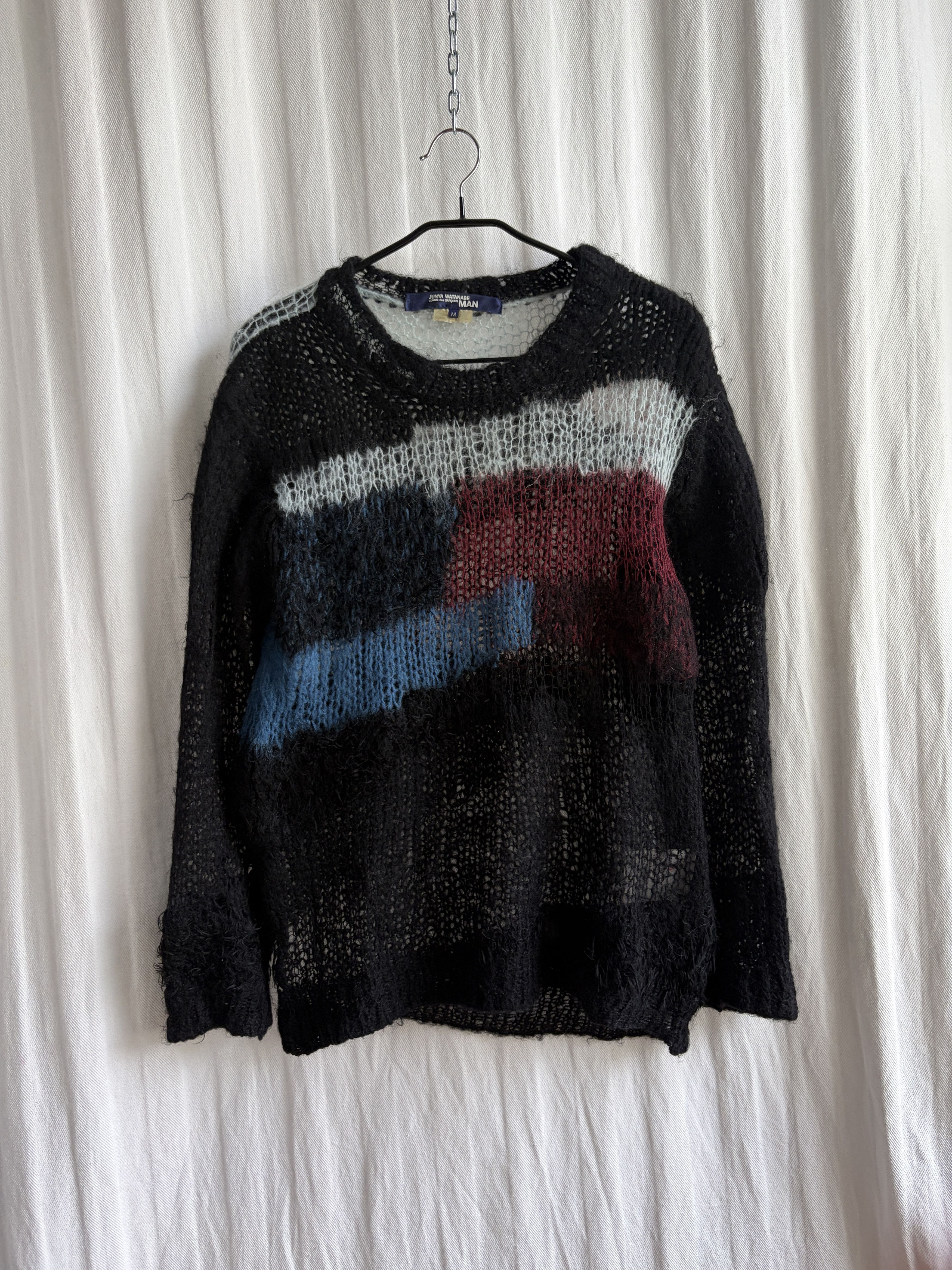 Junya Watanabe JUNYA WATANABE 2004 GRUNGE WEB KNIT SWEATER | Grailed