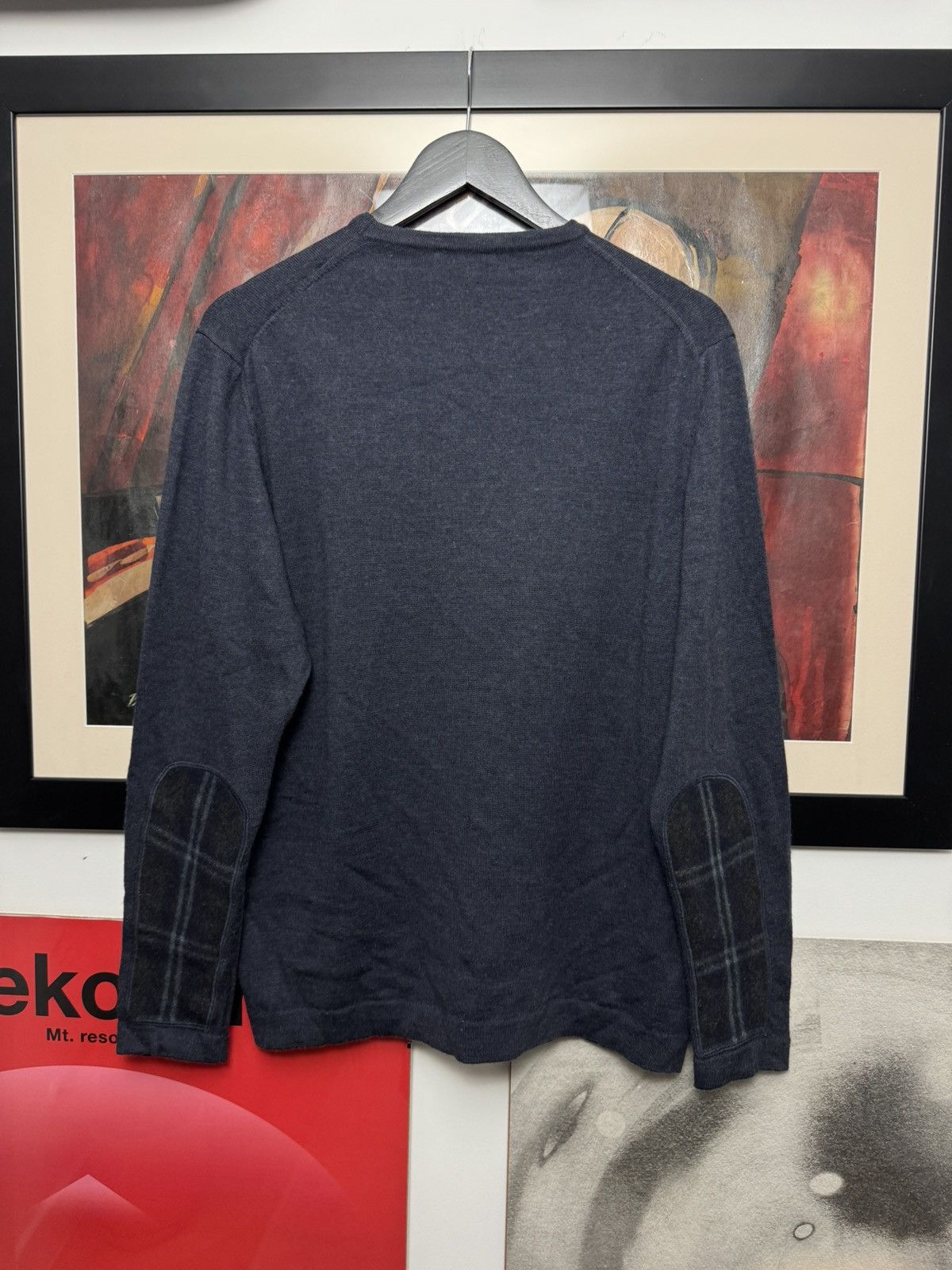 Burberry Burberry London Sweater Knit Casual Plaid Patches Classy Size US L / EU 52-54 / 3 - 3 Thumbnail