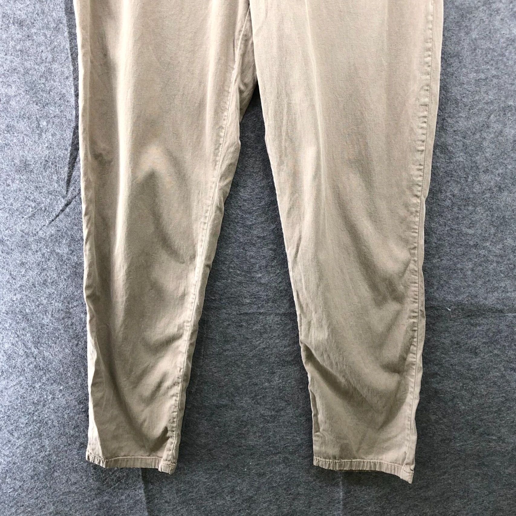Zara Vintage Zara Slim Fit Pants Women’s Size 6 Beige Mid Rise Lyocell Cotton Blend Casual Skinny Trousers Size 28" / US 6 / IT 42 - 4 Thumbnail