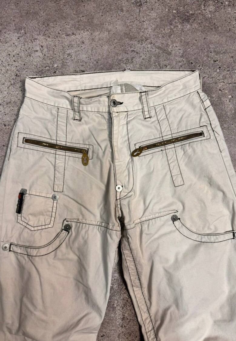 Vintage Michiko Koshino Vintage Bondage Cargo Pants G Star Style Size US 31 - 11 Thumbnail