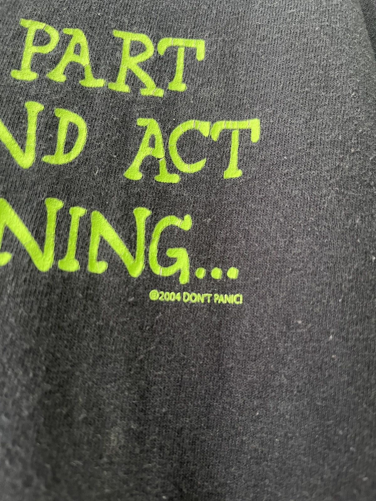 Vintage Vintage Don't Panic T-shirt 2004 This is the part Tee Size US M / EU 48-50 / 2 - 4 Thumbnail