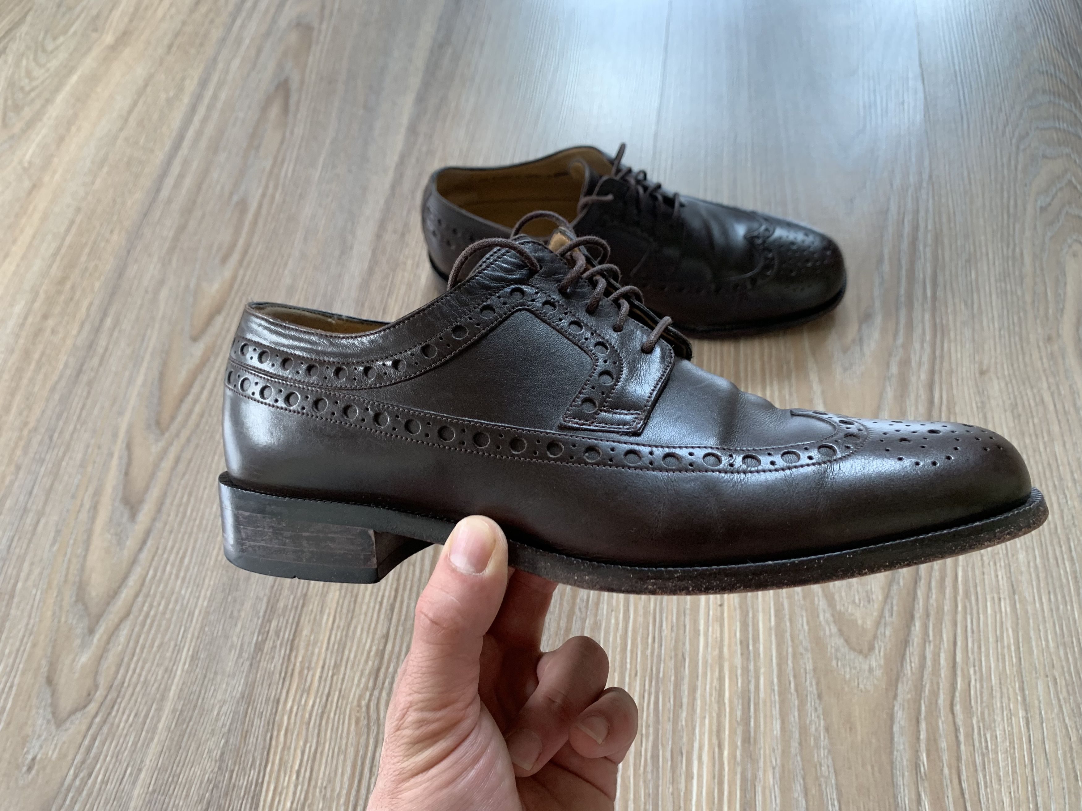 Bally Bally Men's Leather Oxford Shoes Size US 6.5 / EU 39-40 - 4 Thumbnail
