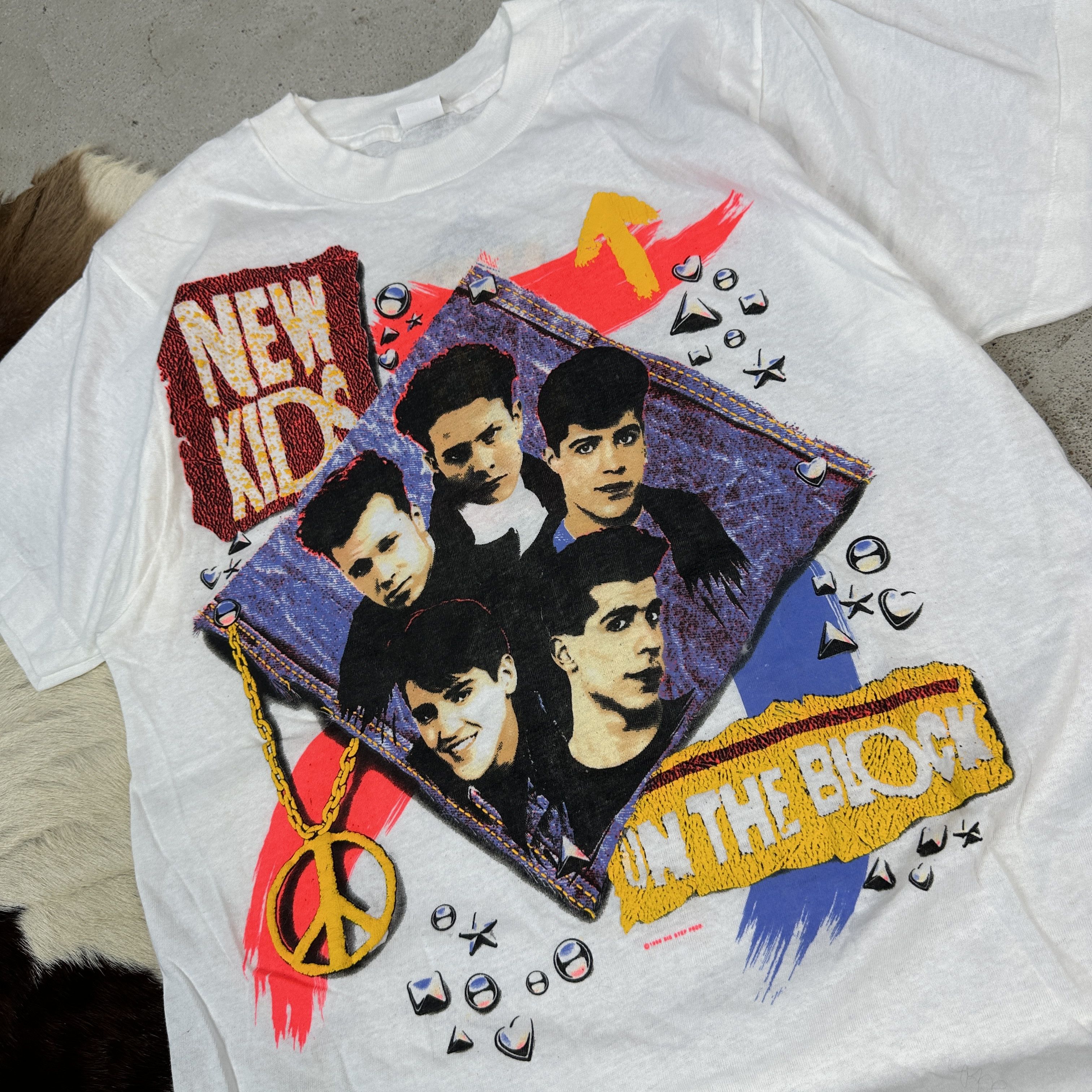 Vintage Vintage New Kids in the Block 80s t-shirt Size US M / EU 48-50 / 2 - 2 Thumbnail