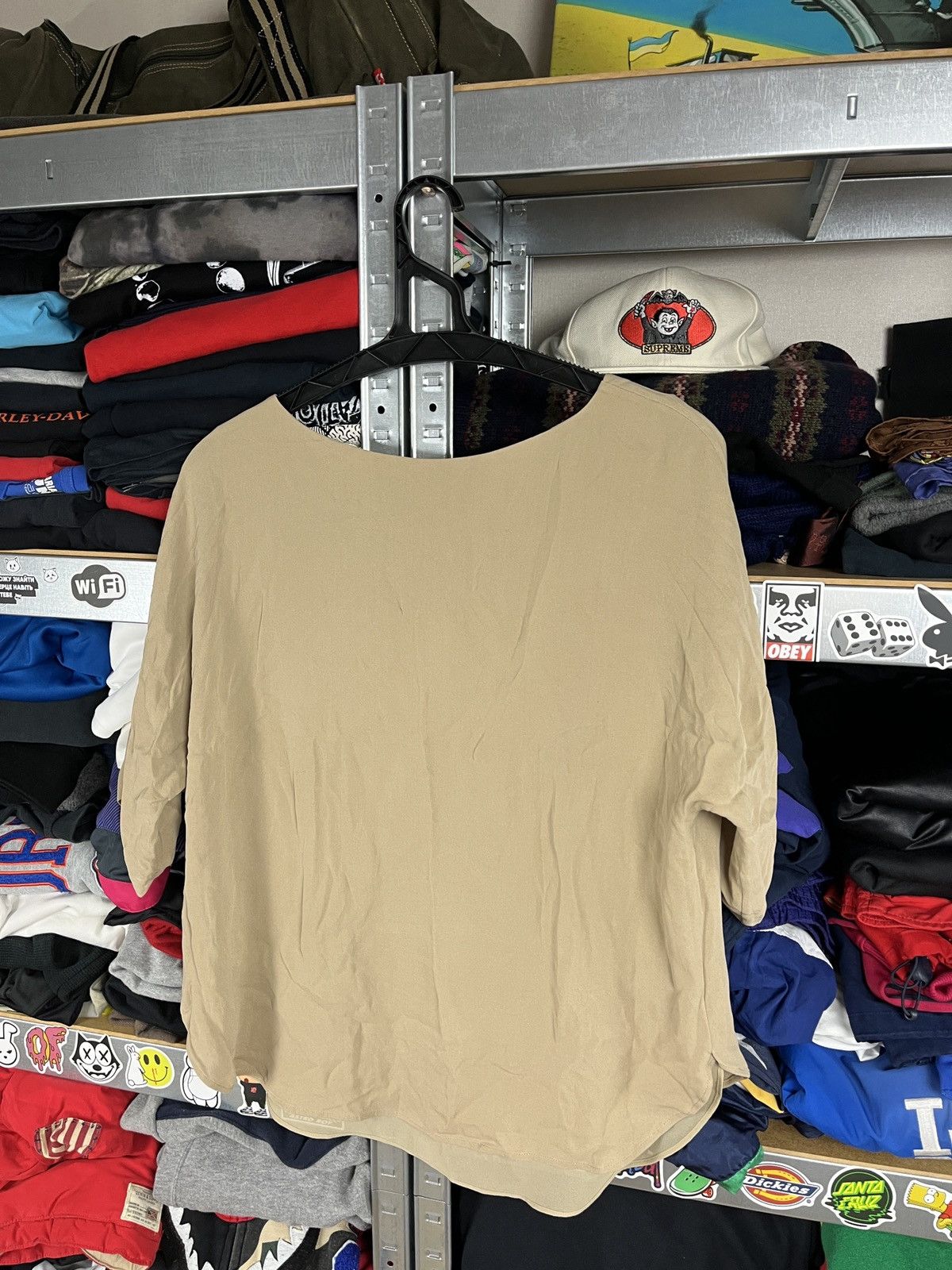 Lauren Ralph Lauren × Polo Ralph Lauren × Ralph Lauren Polo Ralph Lauren Silk Women’s Short Sleeve Blouse Shirt Top Size M / US 6-8 / IT 42-44 - 6 Thumbnail