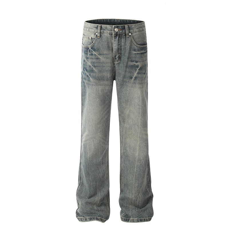 Vintage American high street style washed blue flared jeans for men Size US 32 / EU 48 - 1 Thumbnail