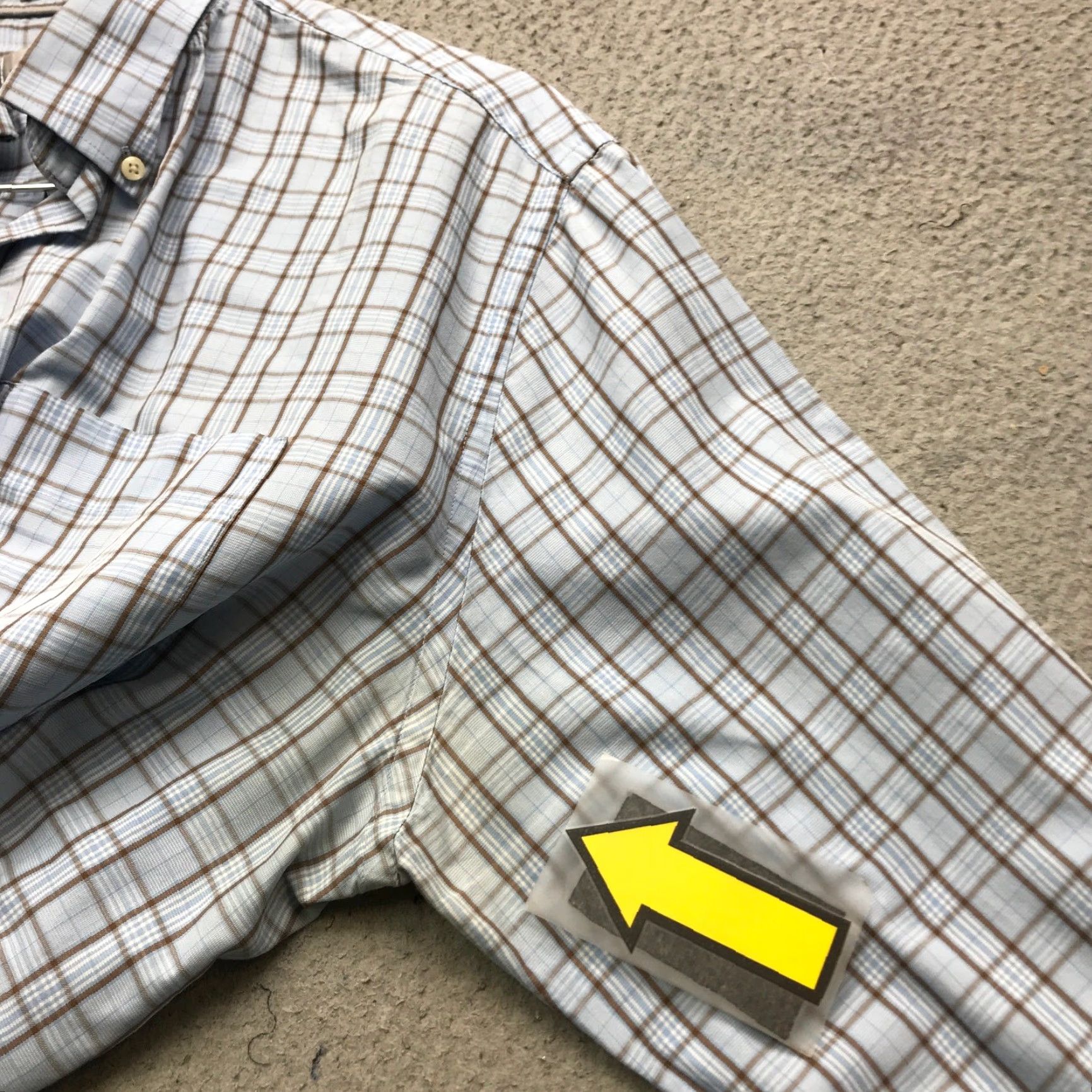 Peter Millar Peter Millar Button-Down Long Sleeve Dress Shirt Mens XL Blue Brown Plaid Check Shirt Size 46R - 7 Thumbnail
