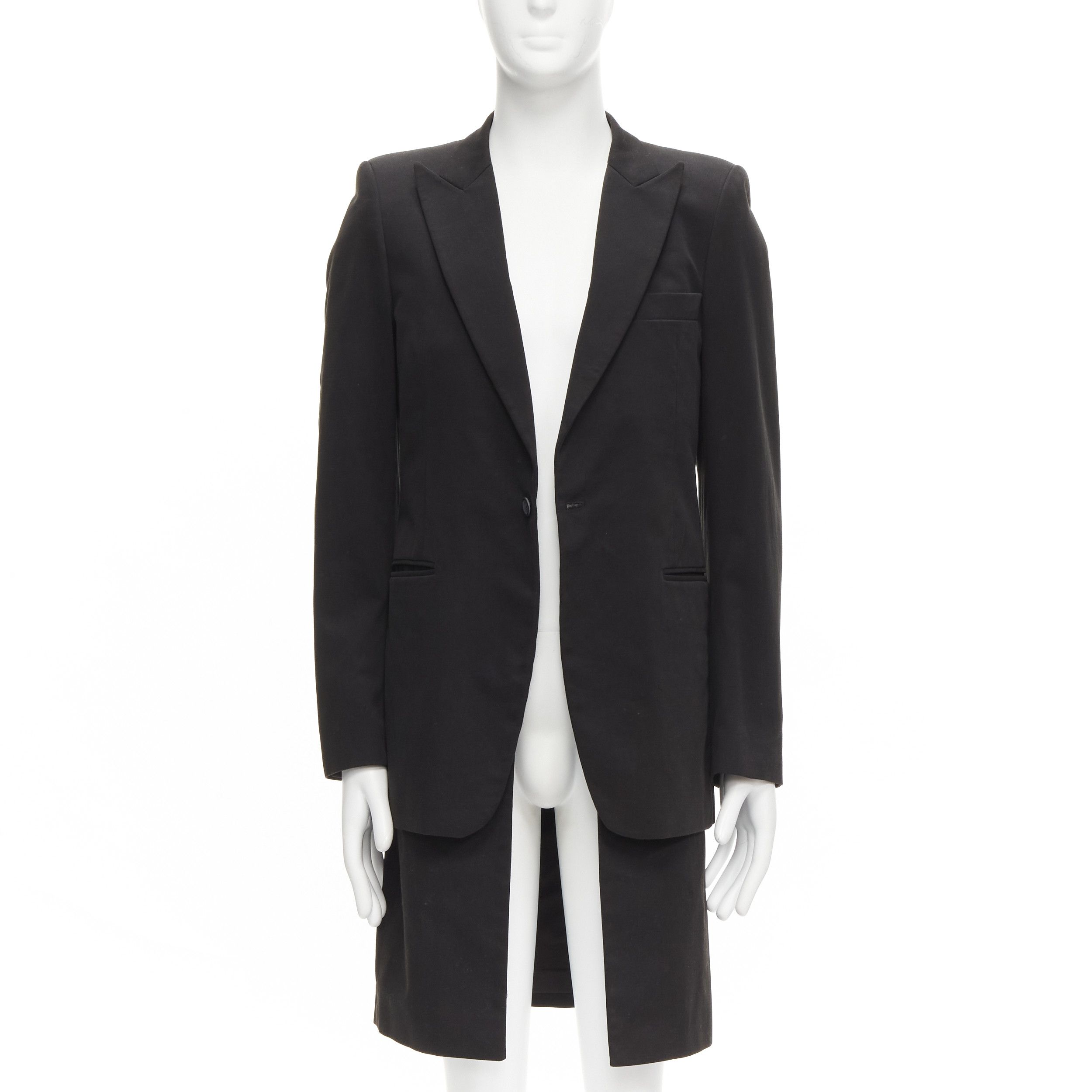 Raf Simons RAF SIMONS 2002 cotton black detachable layered longline coat jacket IT46 S Size US S / EU 44-46 / 1 - 1 Thumbnail