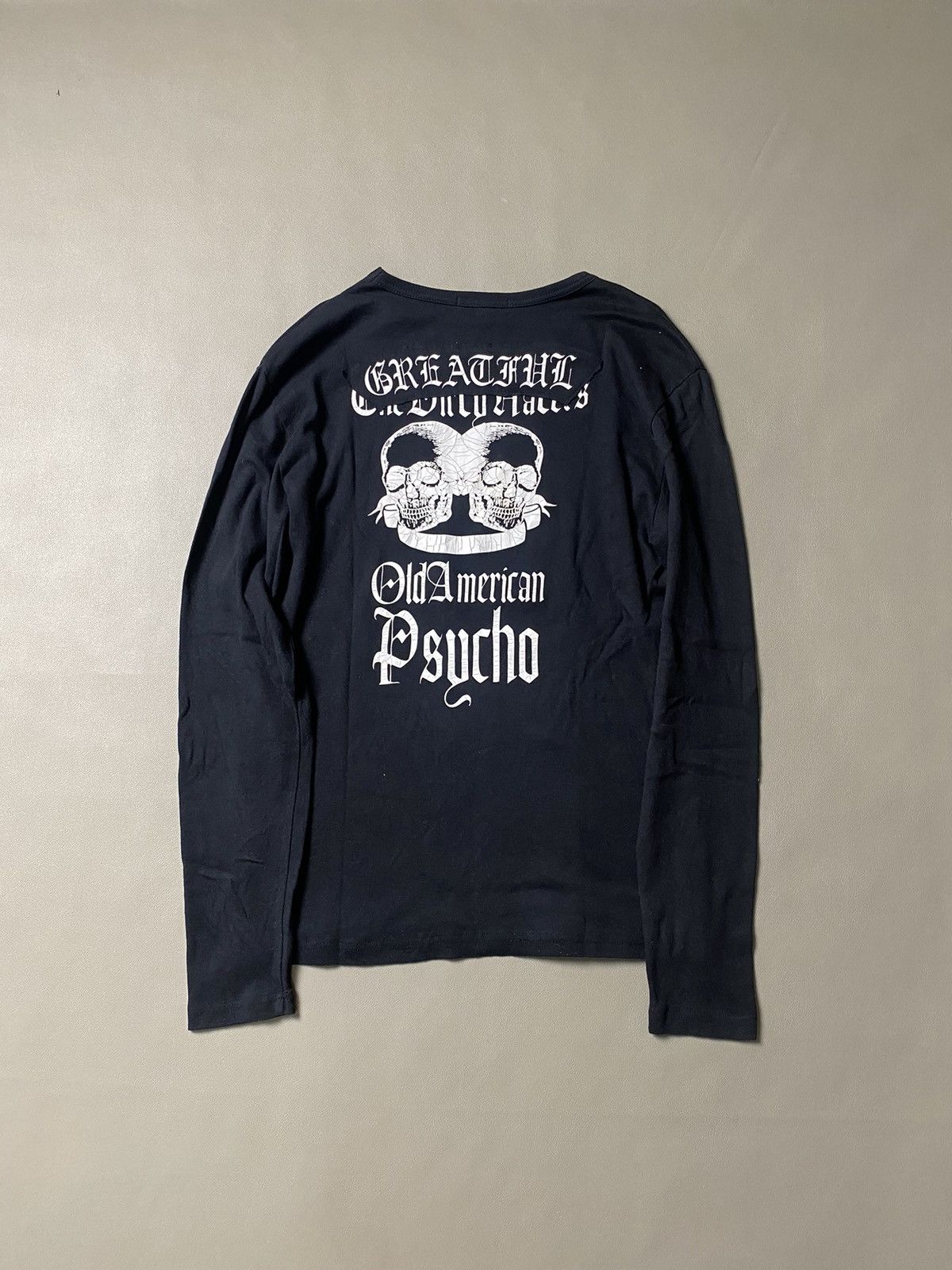 If Six Was Nine × Japanese Brand × Le Grande Bleu (L.G.B.) Sorridere Skull Gothic Punk Longsleeve Size US L / EU 52-54 / 3 - 2 Thumbnail