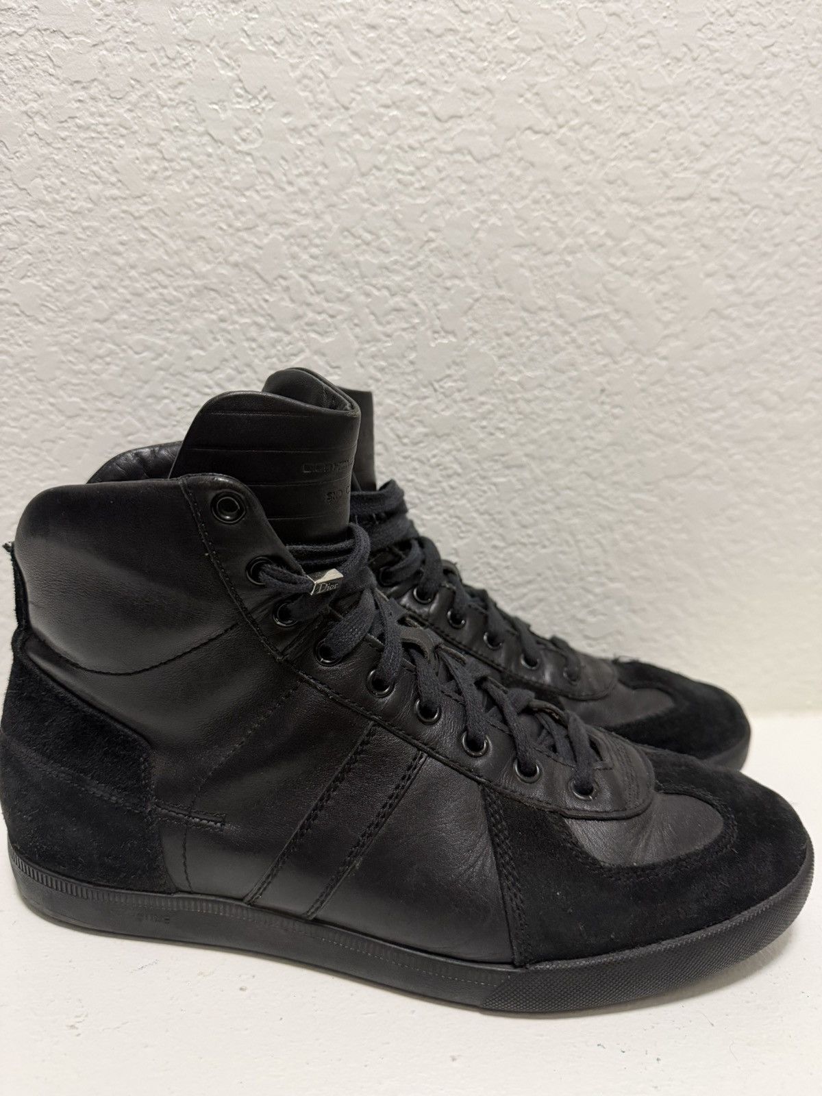 Dior × Hedi Slimane Dior Homme AW04 “VOTC” Zip Up High Top Boxing