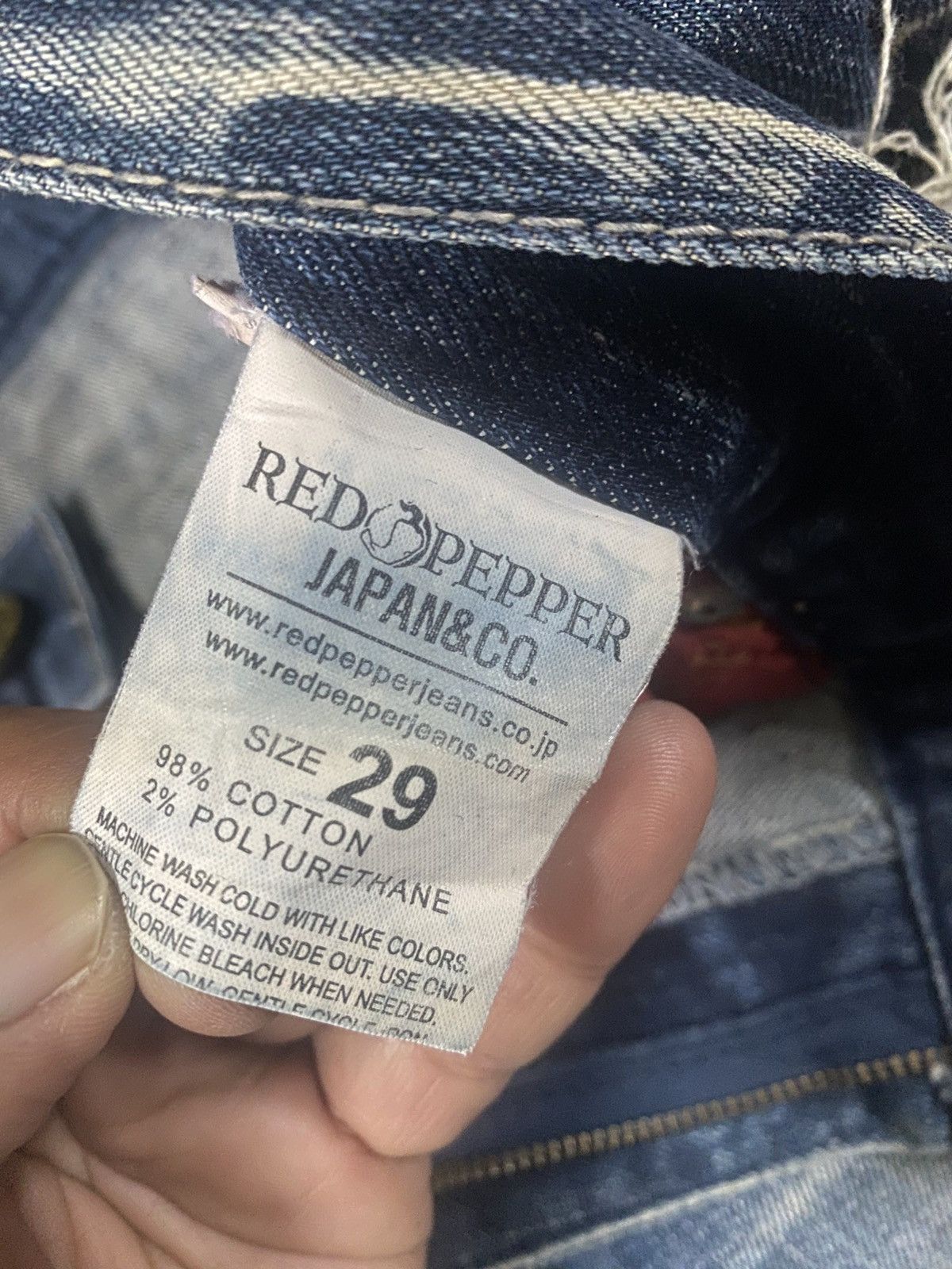 If Six Was Nine Flare Red Papper If six Was Nine Style Buckle Back Denim ☠️🎌 Size US 34 / EU 50 - 21 Thumbnail