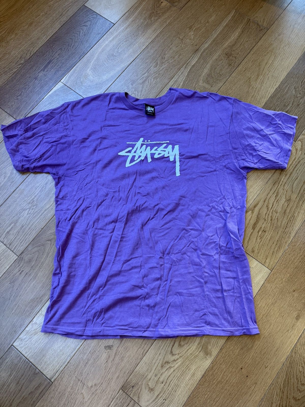 Stussy Stussy Stock Tee Purple Size US XL / EU 56 / 4 - 1 Thumbnail