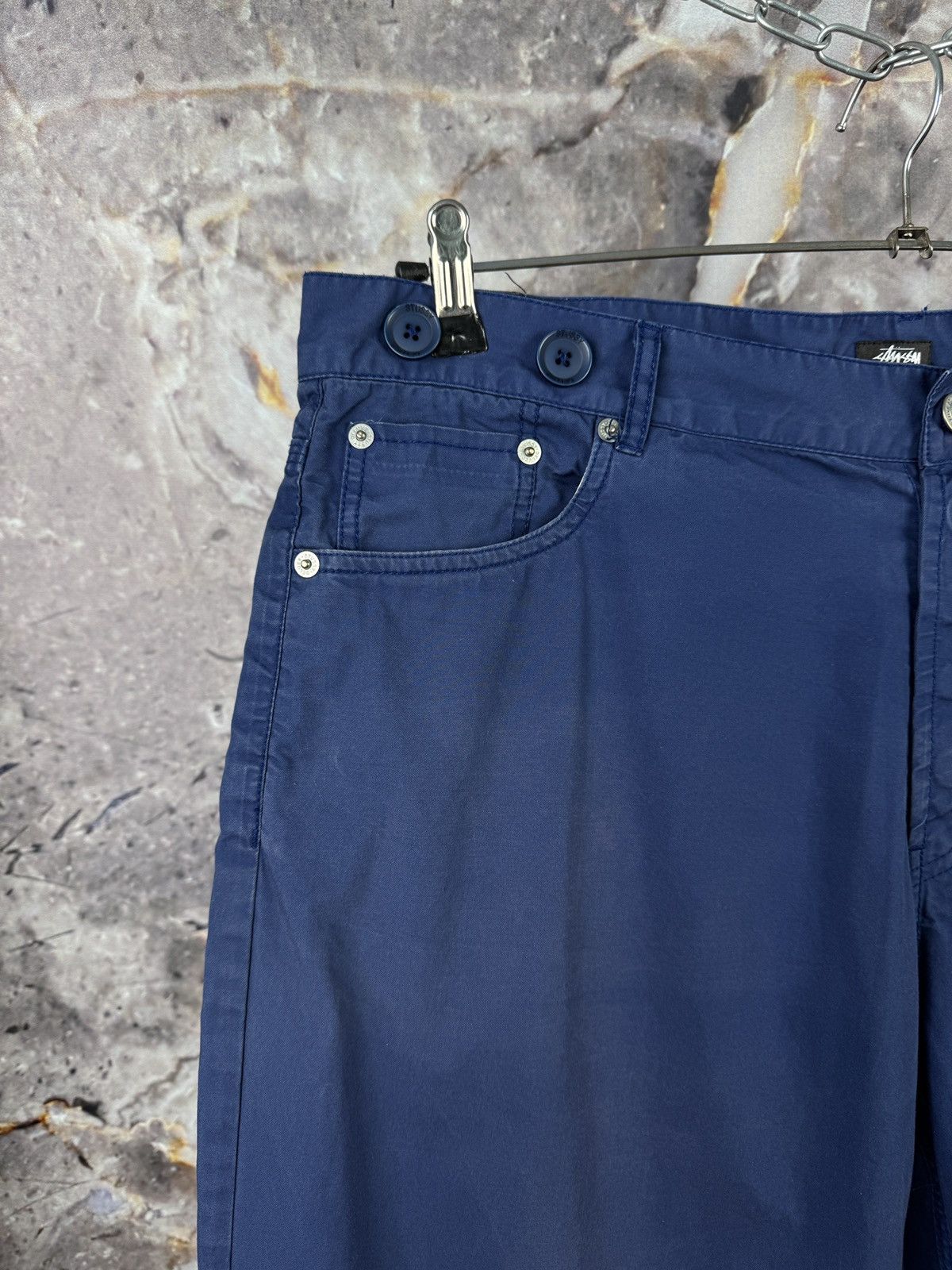Stussy Men’s Stussy Casual Pants Blue Streetwear Size 36 Size US 36 / EU 52 - 5 Thumbnail