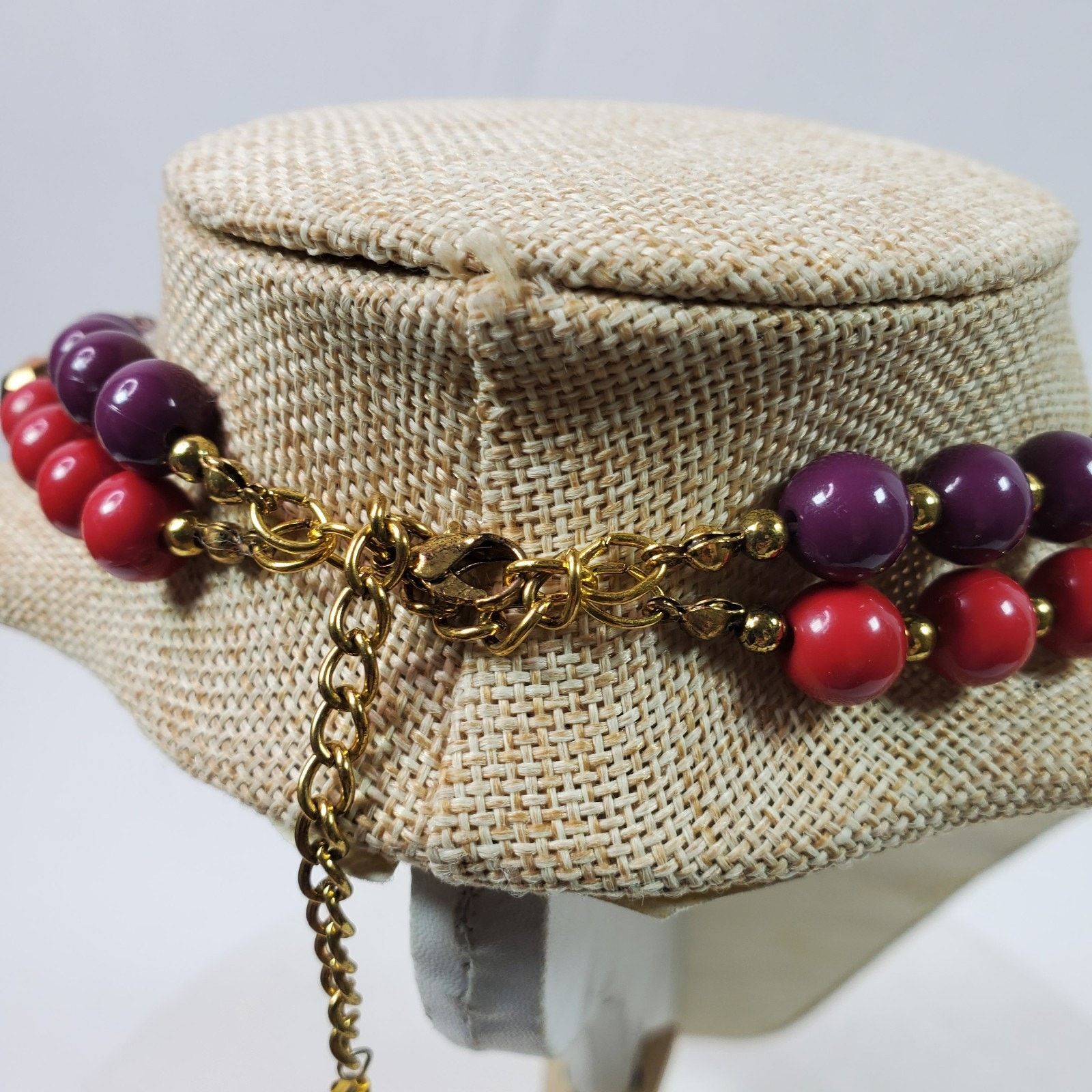 The Unbranded Brand Casual Career Pink Purple Statement Necklace 22 Inch Size ONE SIZE - 4 Thumbnail